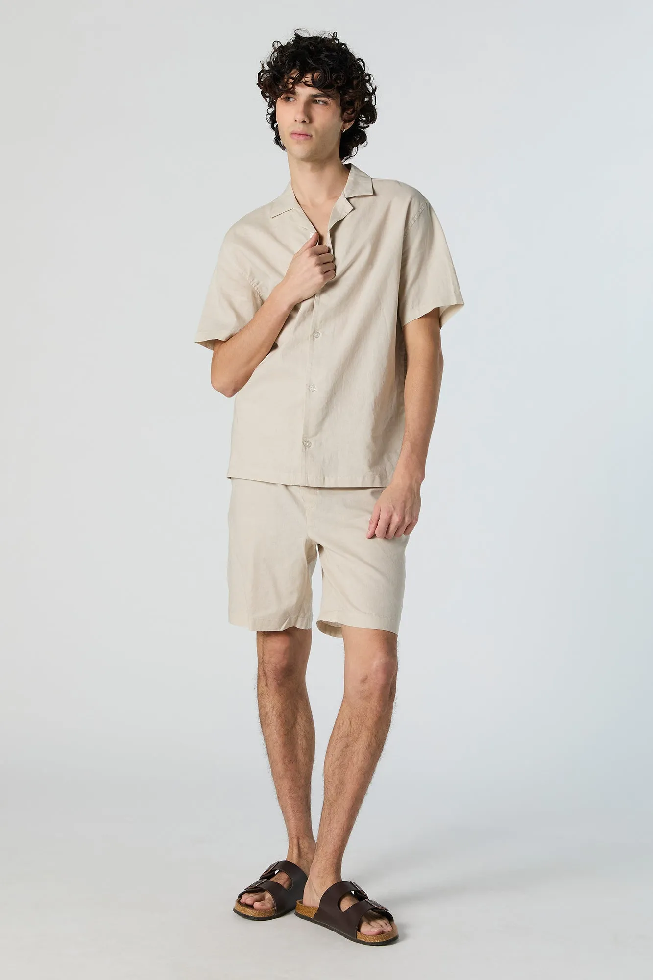 Linen Drawstring Short sold by Charlotte Russe product image thumbnail 4