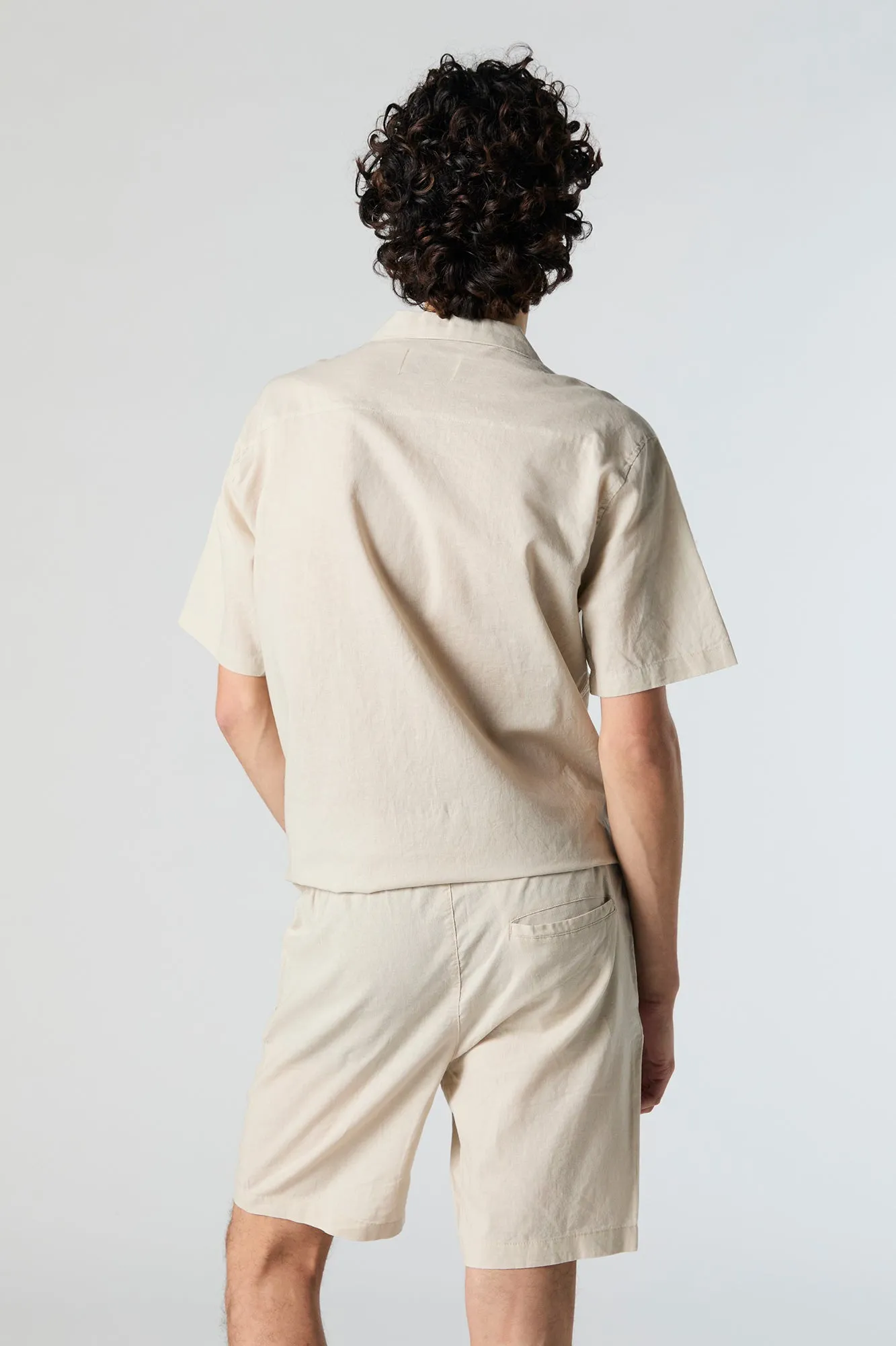 Linen Drawstring Short sold by Charlotte Russe product image thumbnail 3