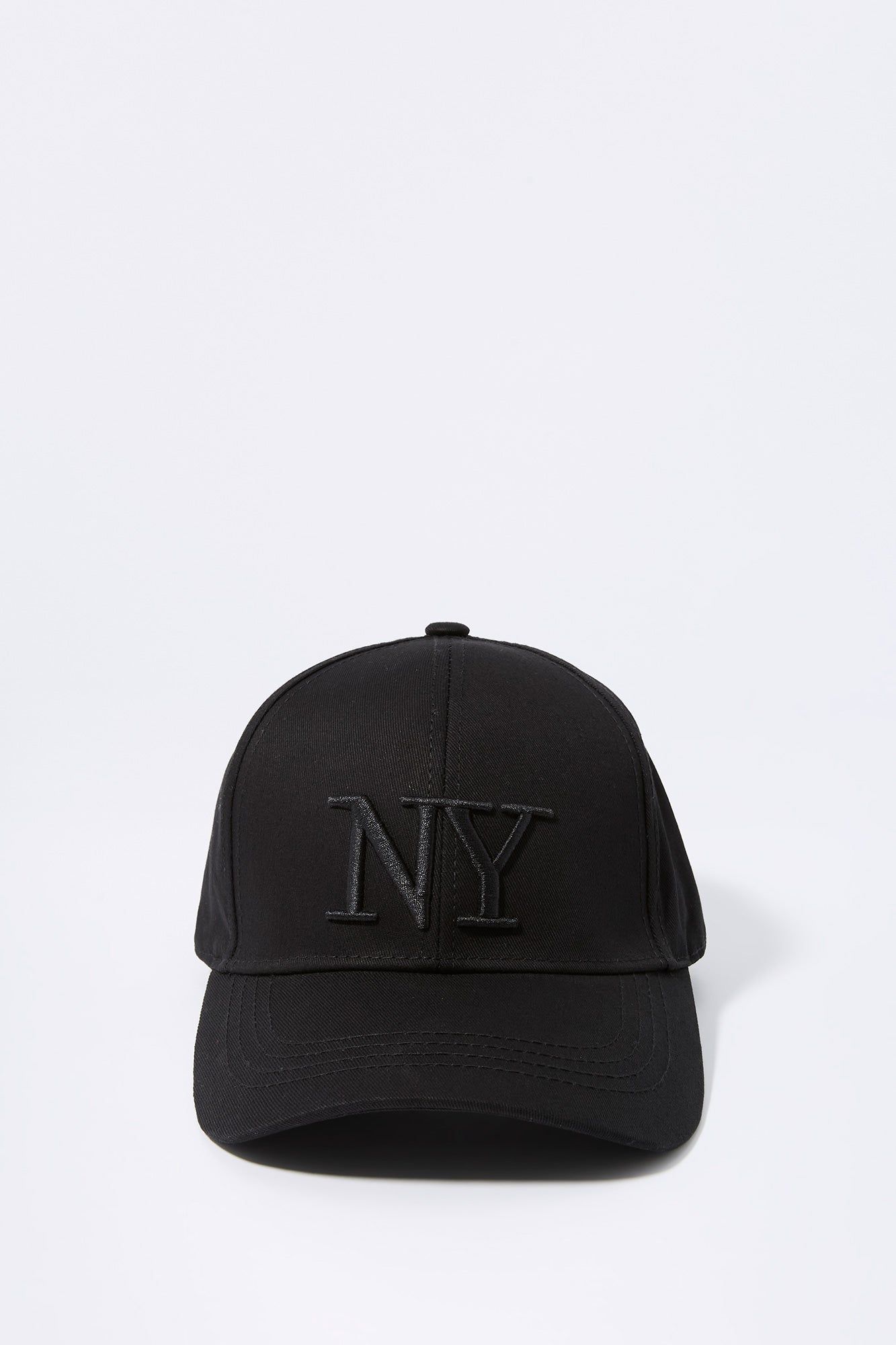 Black NY Embroidered Baseball Hat sold by Charlotte Russe
