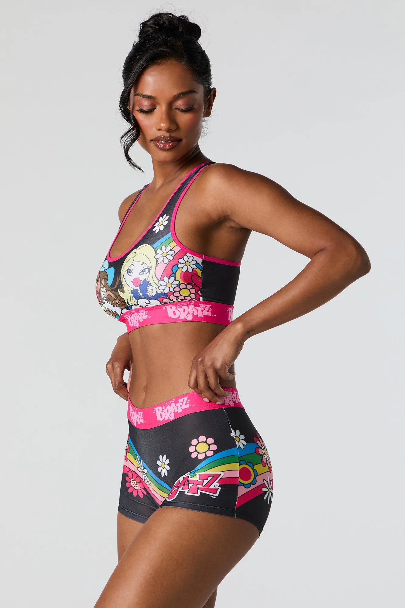 Bratz Bra and Short 2 Piece Pajama Set sold by Charlotte Russe product image thumbnail 2