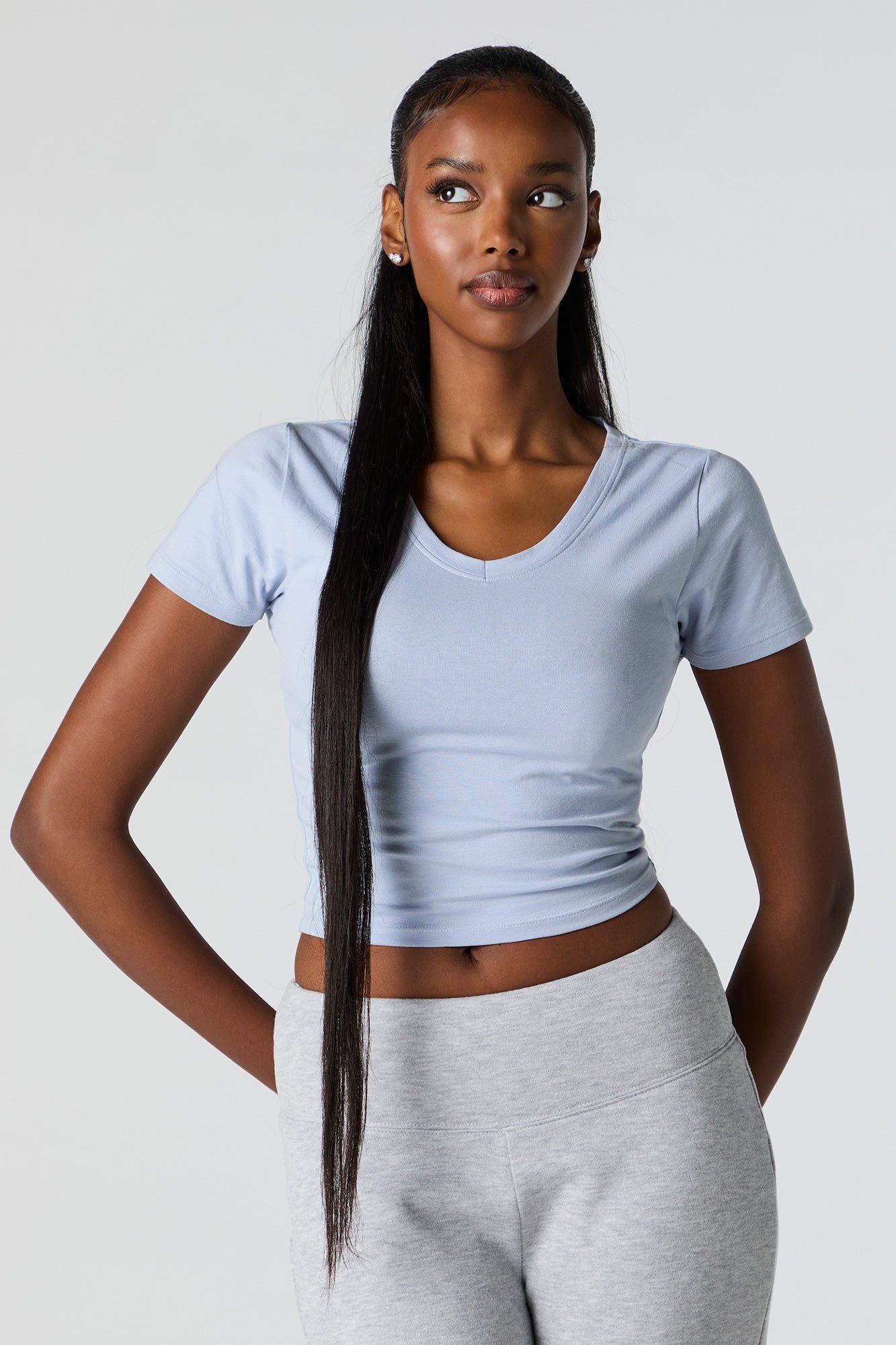 V-Neck Baby T-Shirt sold by Charlotte Russe