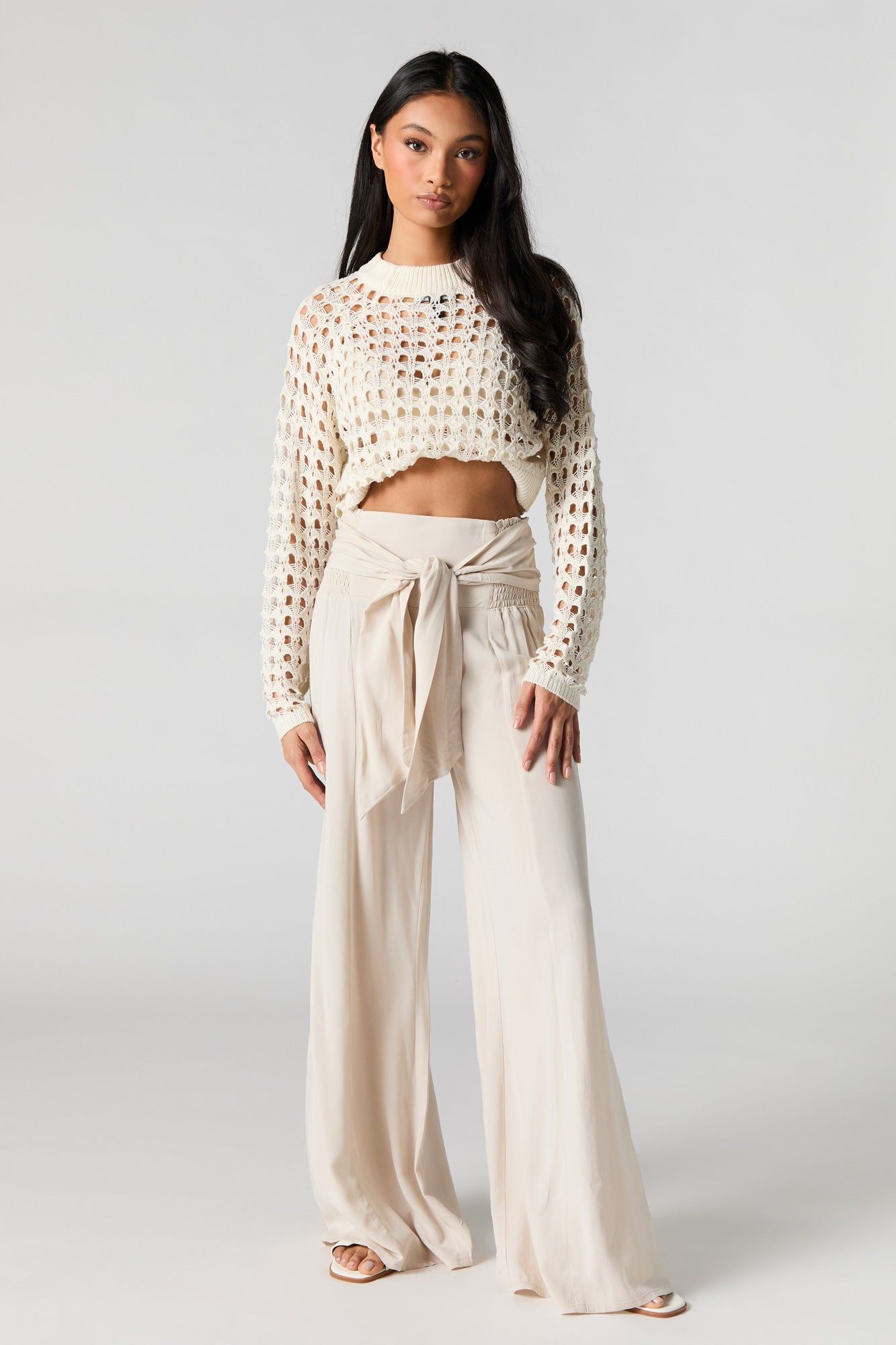 Tie Waist Palazzo Pant sold by Charlotte Russe product image thumbnail 5
