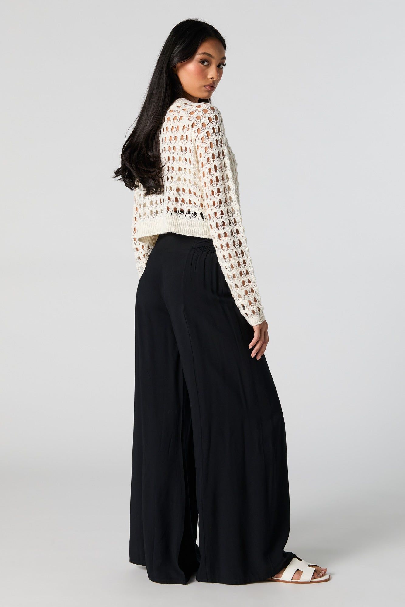 Tie Waist Palazzo Pant sold by Charlotte Russe product image thumbnail 3