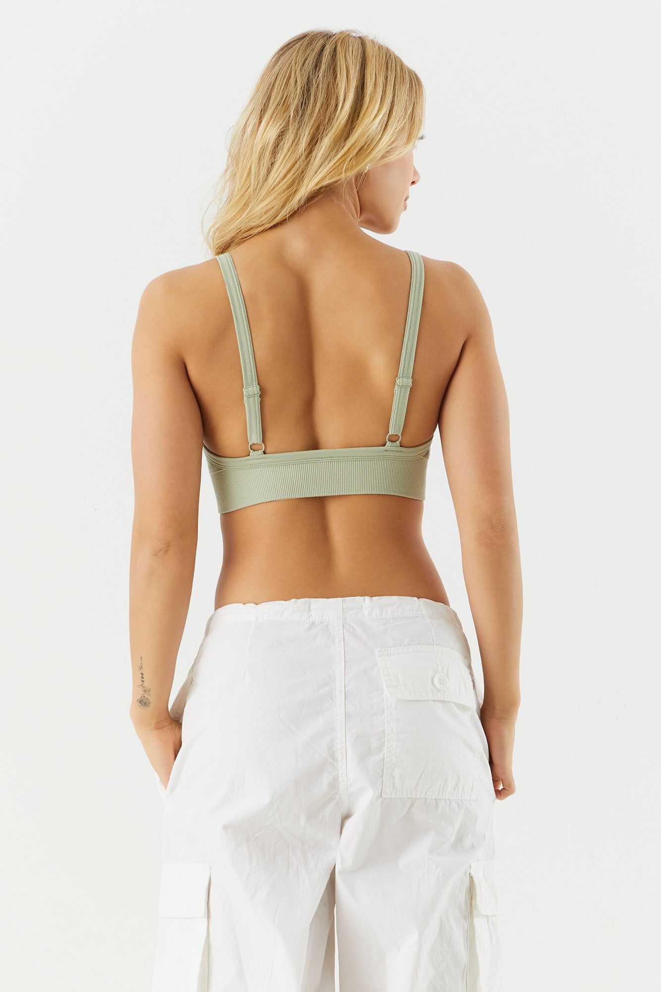 Seamless Ribbed V-Neck Bralette sold by Charlotte Russe product image thumbnail 14