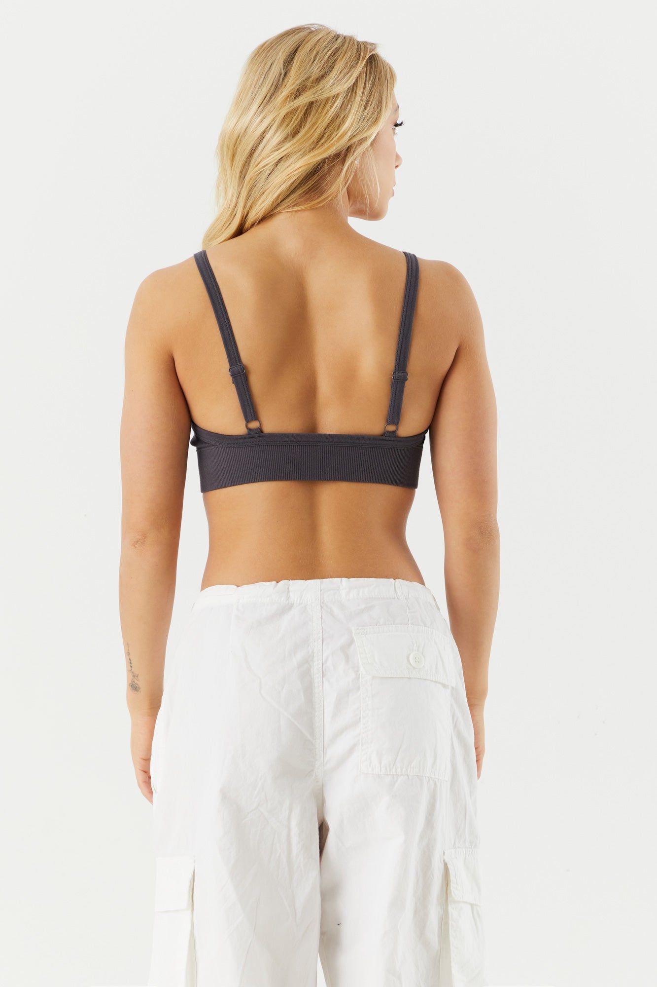 Seamless Ribbed V-Neck Bralette sold by Charlotte Russe product image thumbnail 11