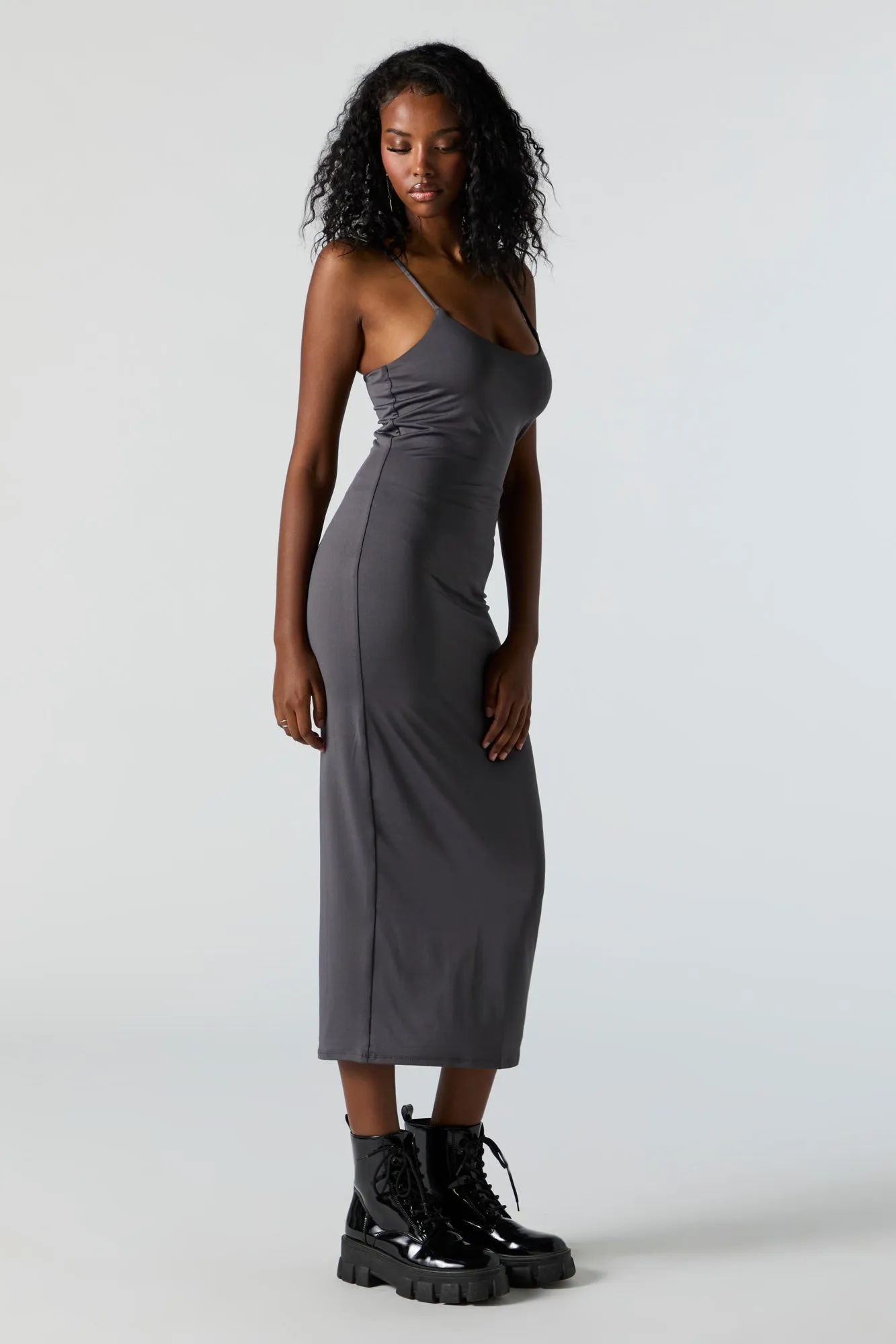 Contour Scoop Neck Bodycon Midi Dress sold by Charlotte Russe product image thumbnail 5