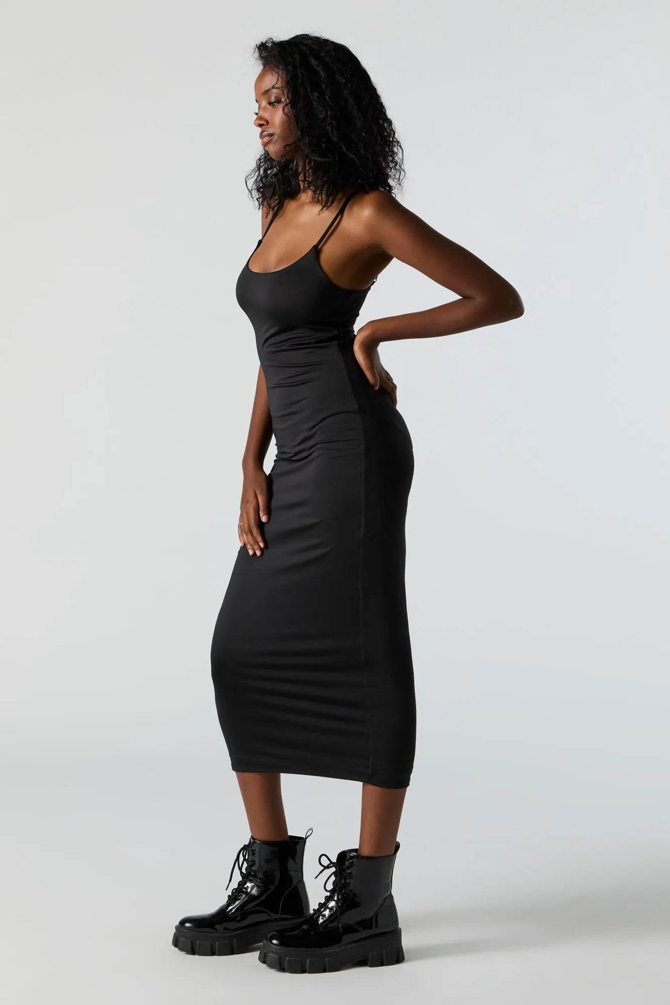 Contour Scoop Neck Bodycon Midi Dress sold by Charlotte Russe product image thumbnail 2