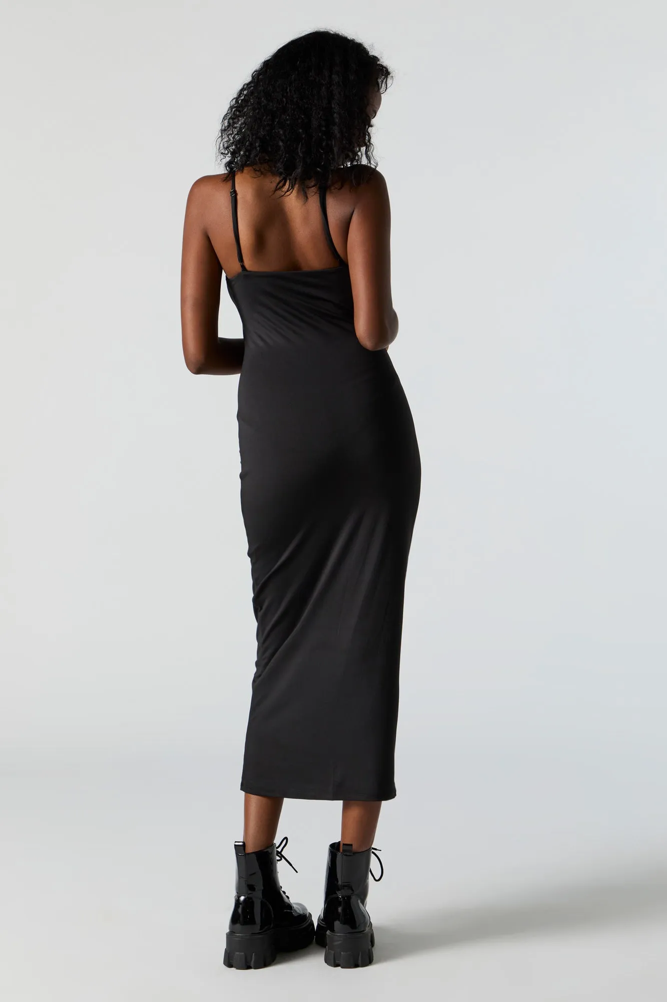 Contour Scoop Neck Bodycon Midi Dress sold by Charlotte Russe product image thumbnail 3