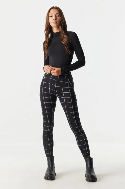 Soft Printed High-Rise Zip Pocket Legging sold by Charlotte Russe