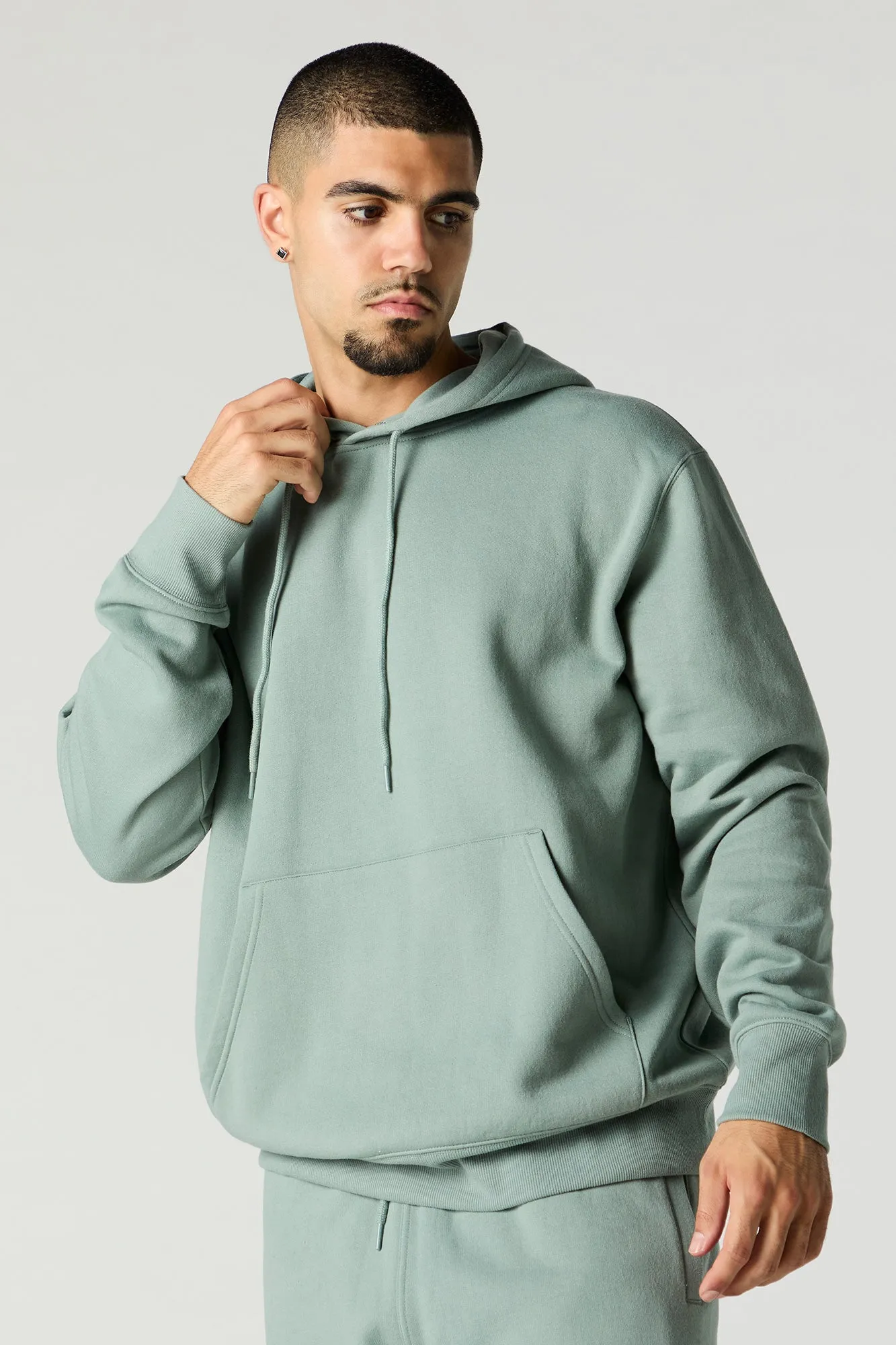 Everyday Solid Fleece Hoodie sold by Charlotte Russe