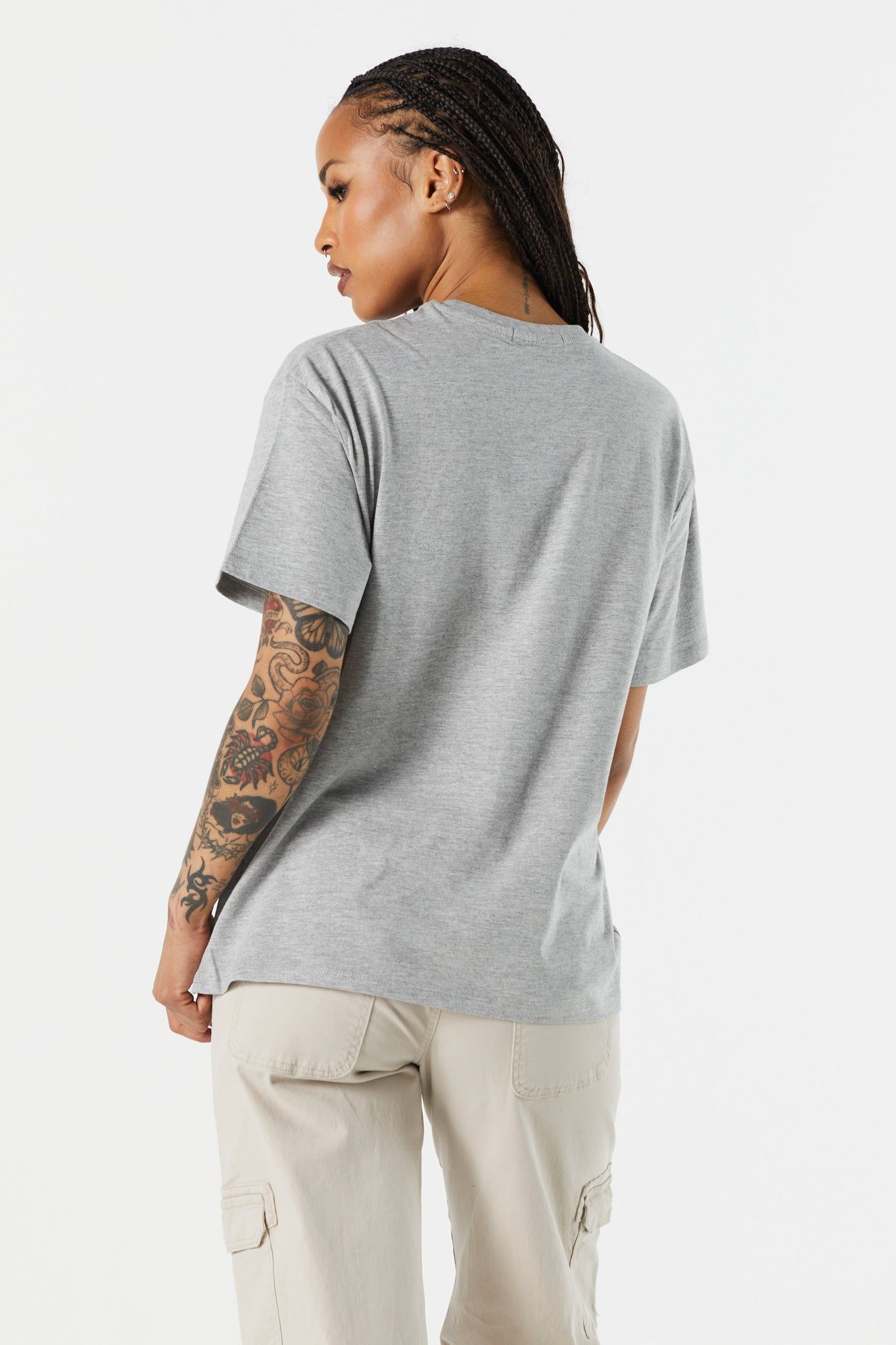 Crewneck Boyfriend T-Shirt sold by Charlotte Russe product image thumbnail 2