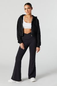 High Rise Active Flare Pant with Pocket sold by Charlotte Russe