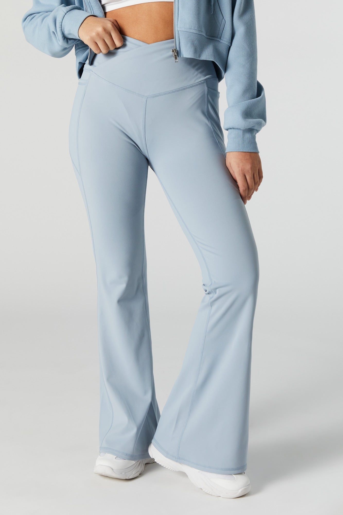 High Rise Active Flare Pant with Pocket sold by Charlotte Russe product image thumbnail 2