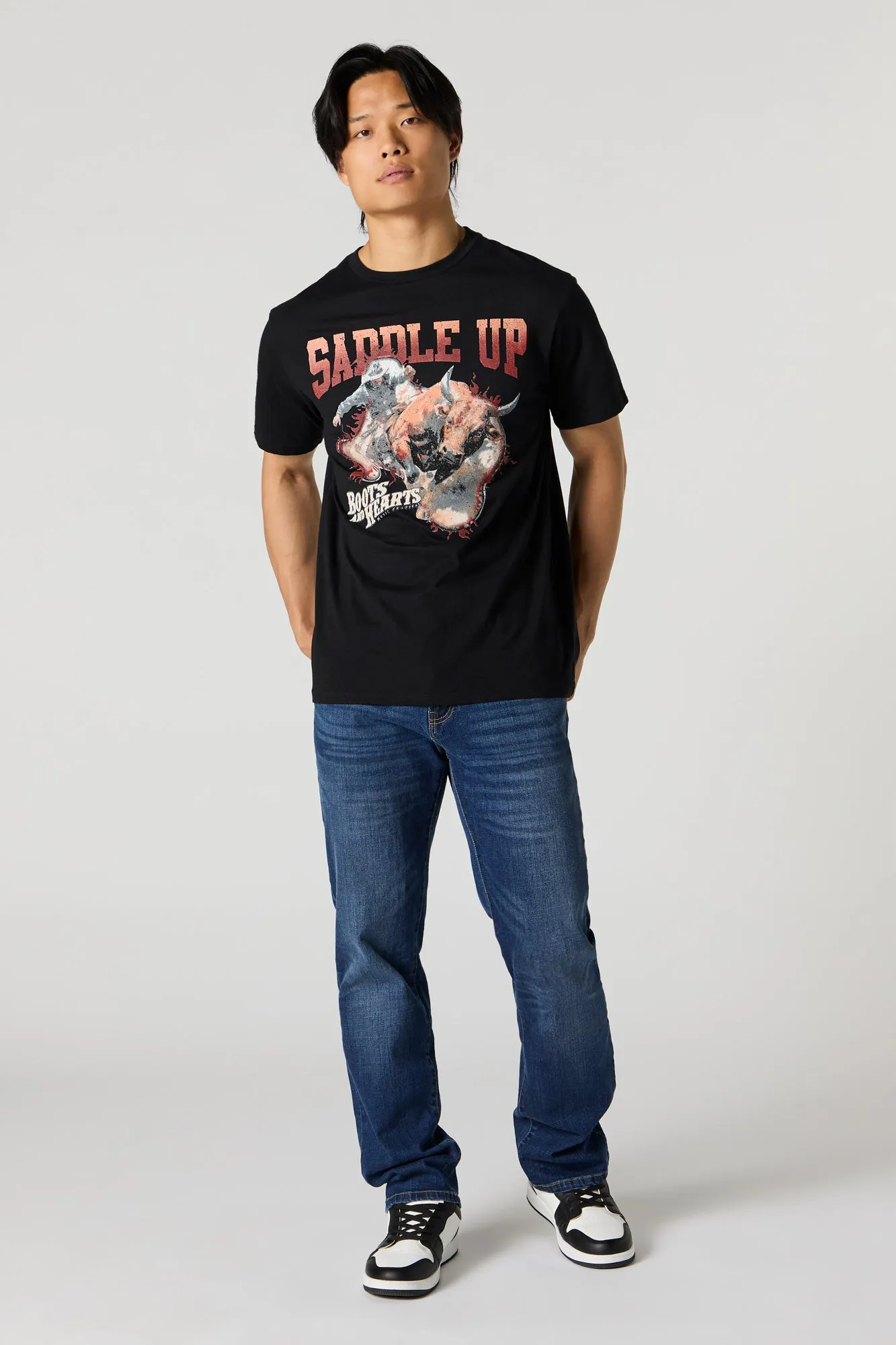 Boots and Hearts Saddle Up Graphic T-Shirt sold by Charlotte Russe product image thumbnail 2