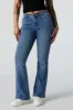 Austin Medium Wash Low Rise Flare Jean sold by Charlotte Russe