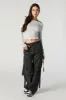 Washed Multi Pocket D-Ring Cargo Pant sold by Charlotte Russe