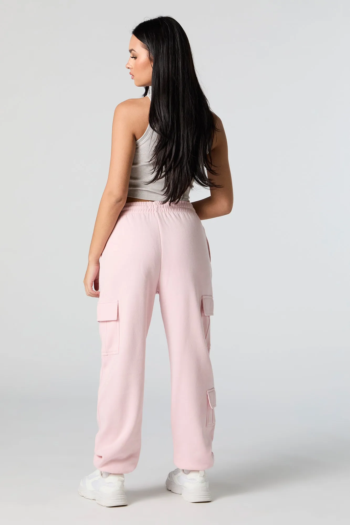 Soft Fleece Cargo Jogger sold by Charlotte Russe product image thumbnail 3