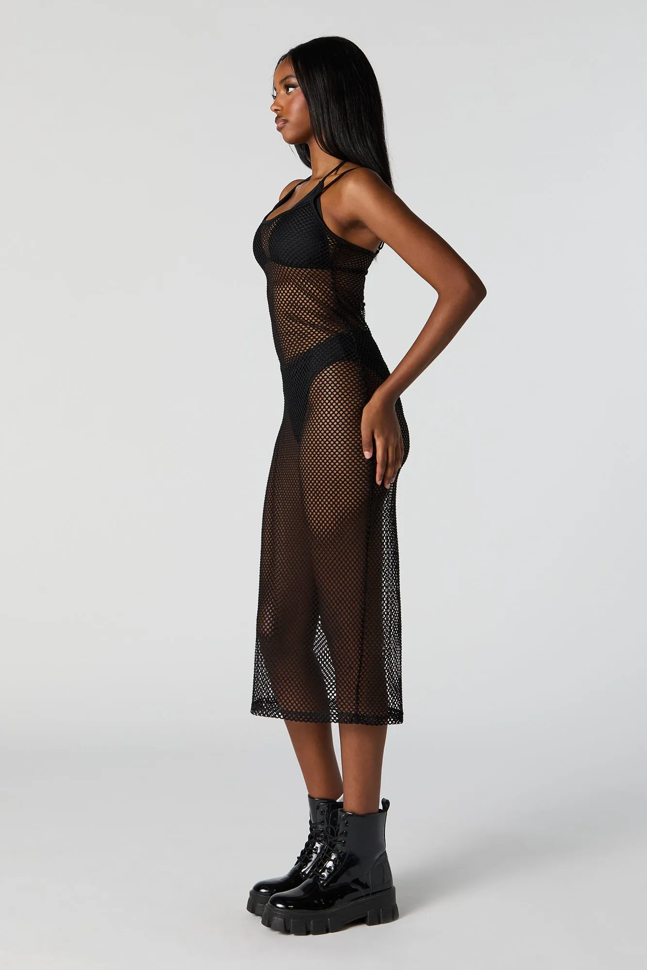 Fishnet Midi Dress Cover Up sold by Charlotte Russe product image thumbnail 5