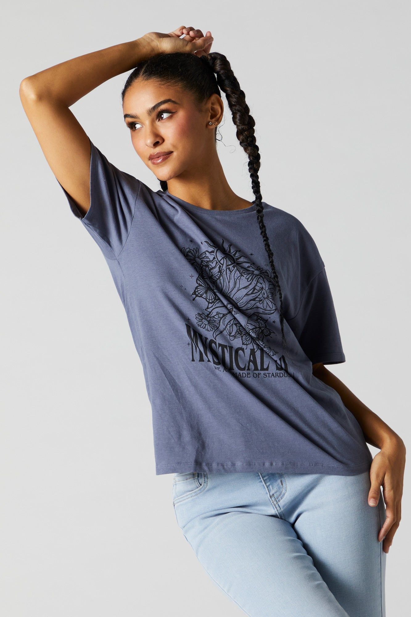 Mystical Soul Graphic Boyfriend T-Shirt sold by Charlotte Russe product image thumbnail 2