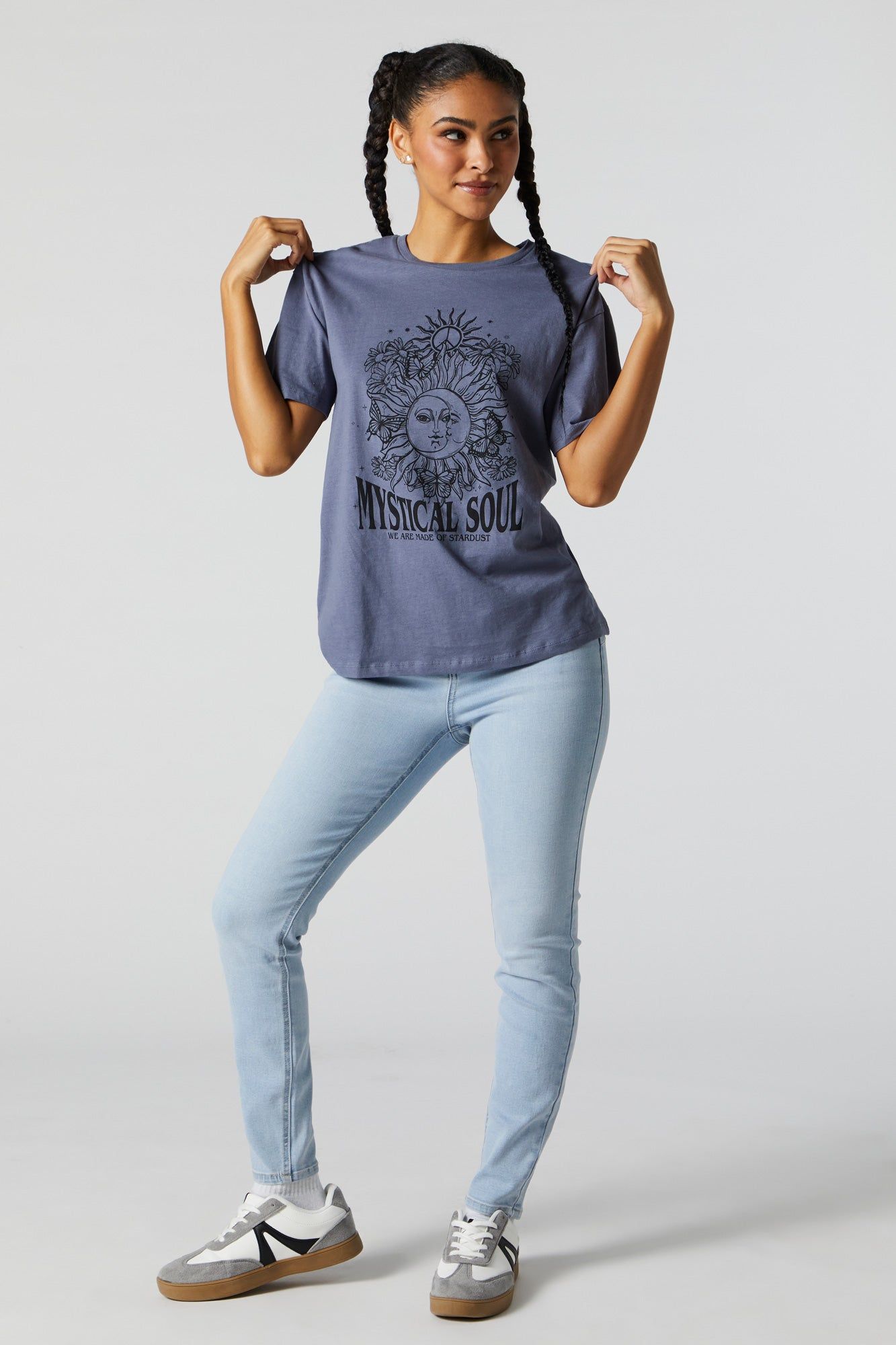 Mystical Soul Graphic Boyfriend T-Shirt sold by Charlotte Russe product image thumbnail 3