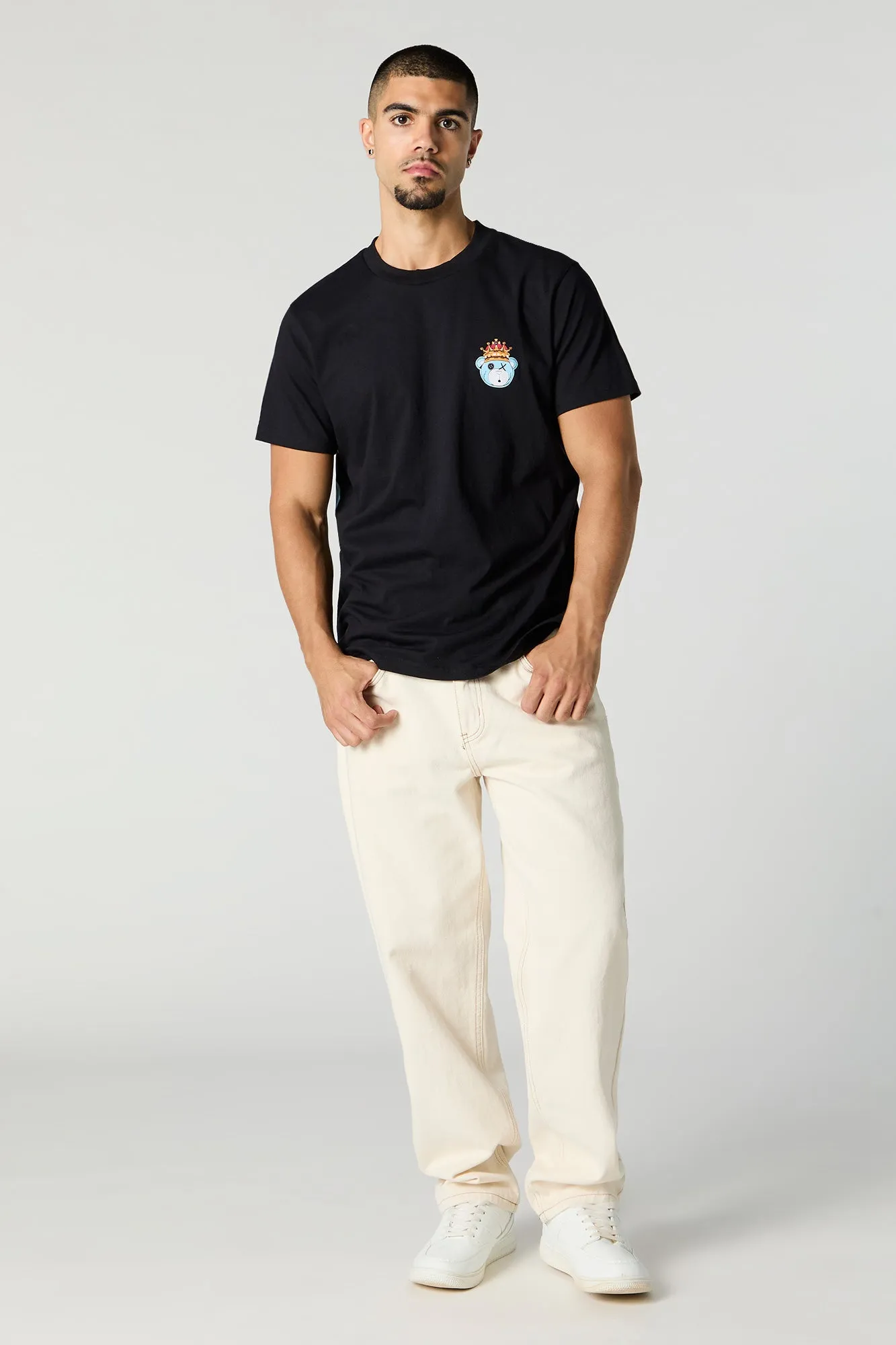 King Teddy Graphic T-Shirt sold by Charlotte Russe product image thumbnail 4