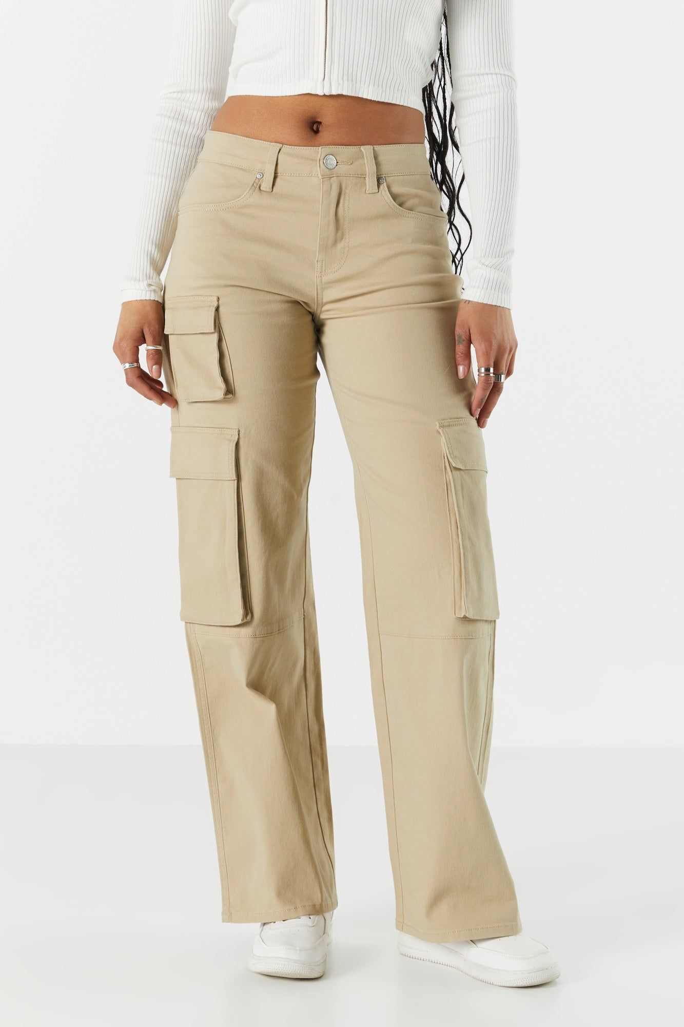 Multi Pocket Wide Cargo Pant sold by Charlotte Russe product image thumbnail 2
