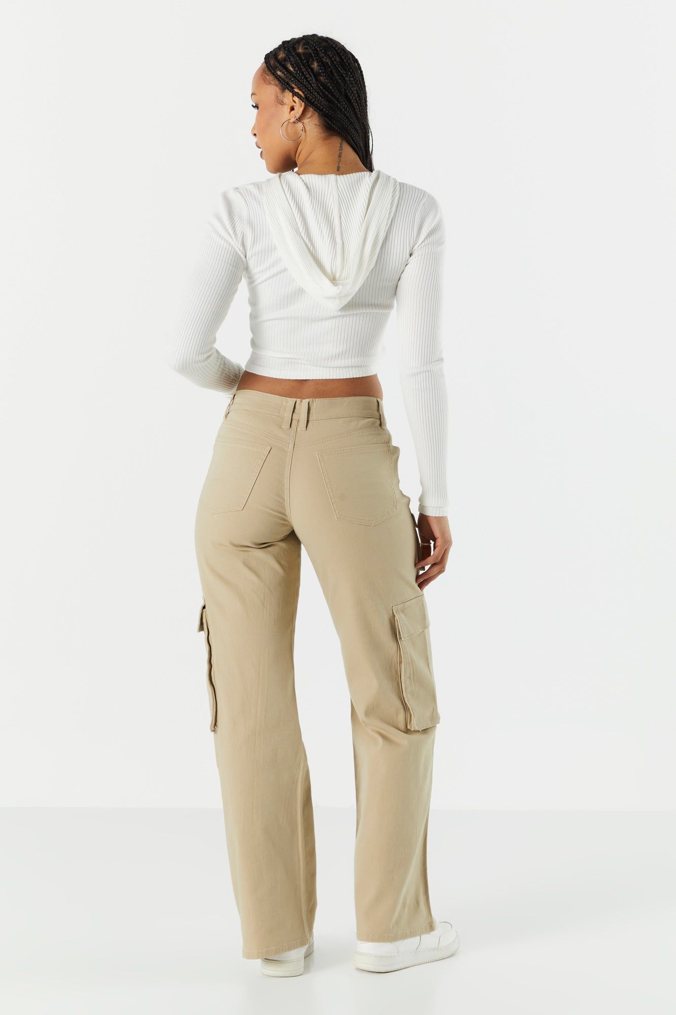 Multi Pocket Wide Cargo Pant sold by Charlotte Russe product image thumbnail 3