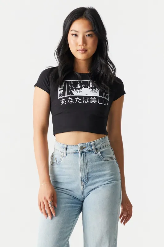 Anime Graphic Crop T-Shirt sold by Charlotte Russe