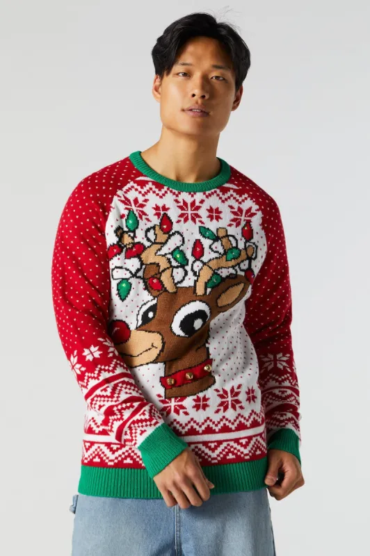 Rudolph Ugly Xmas Sweater sold by Charlotte Russe