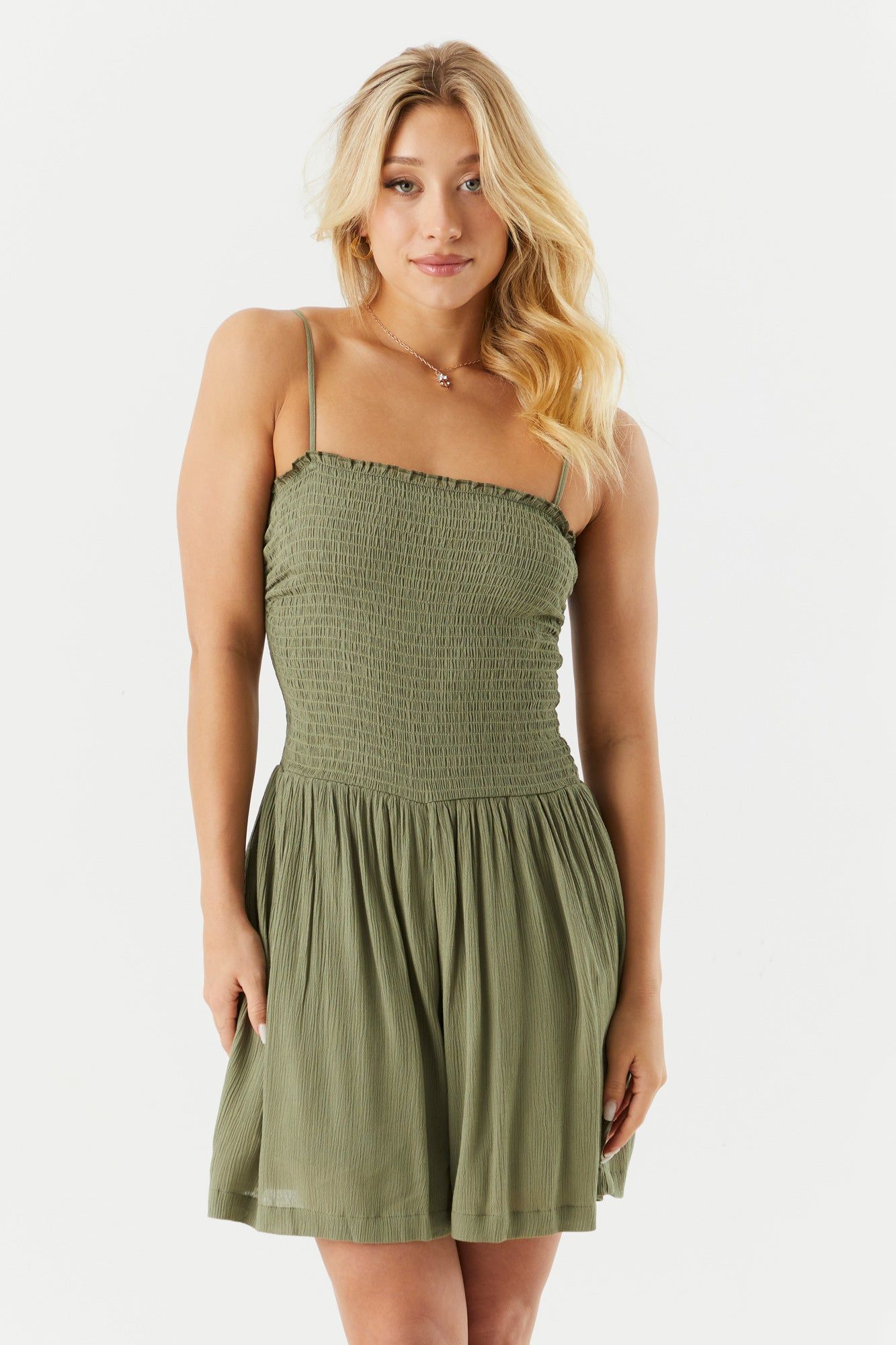 Smocked Top Romper sold by Charlotte Russe product image thumbnail 5