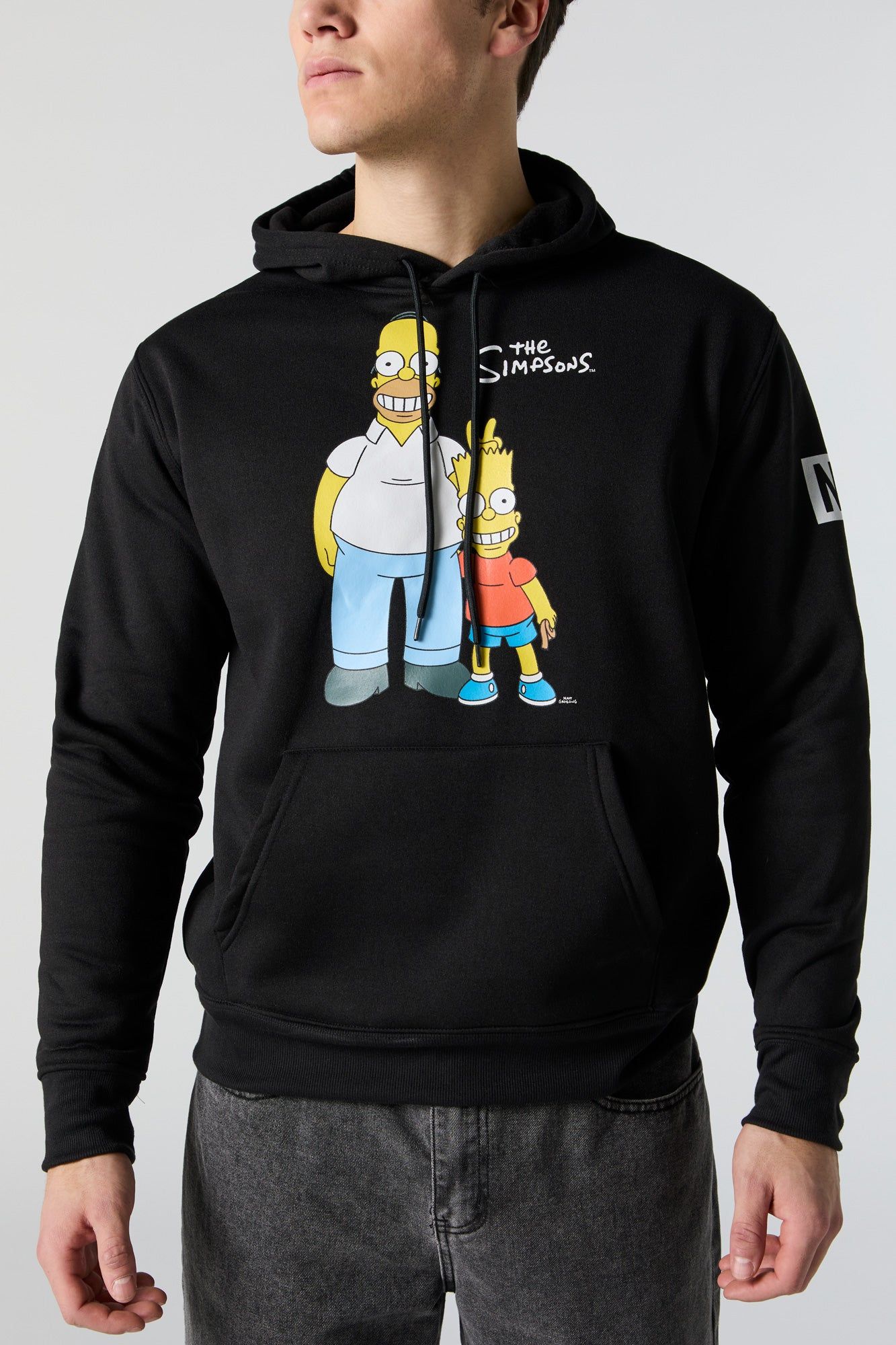 The Simpsons Graphic Fleece Hoodie sold by Charlotte Russe product image thumbnail 5