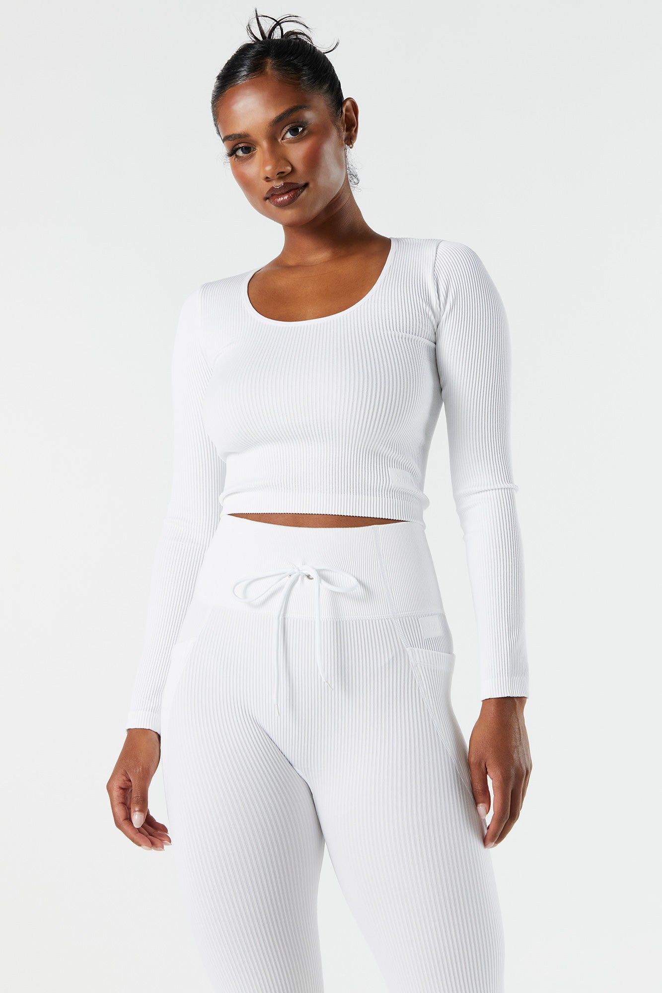 Sommer Ray Seamless Ribbed Long Sleeve Active Top sold by Charlotte Russe product image thumbnail 9