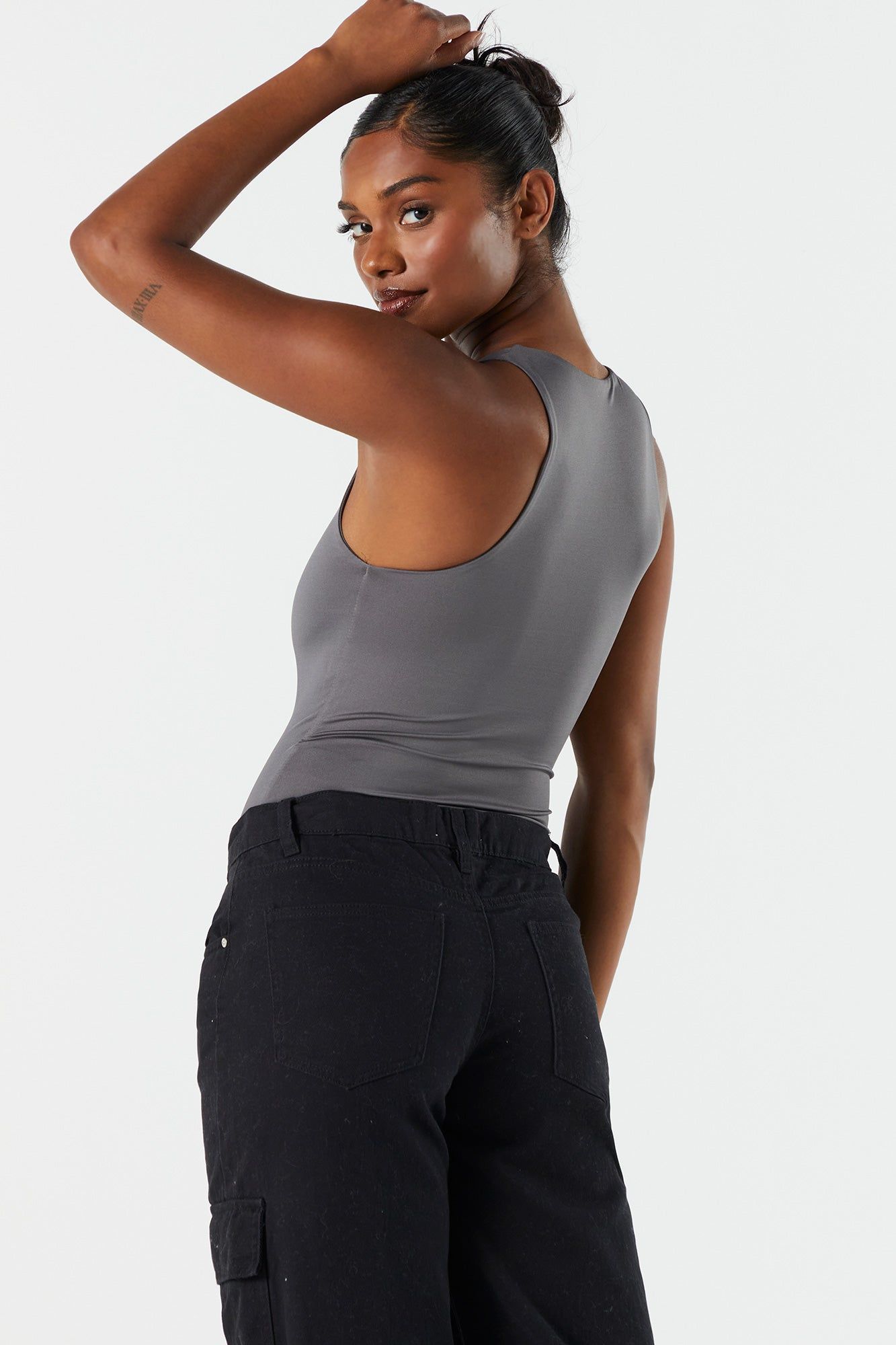 Contour High Neck Sleeveless Bodysuit sold by Charlotte Russe product image thumbnail 13