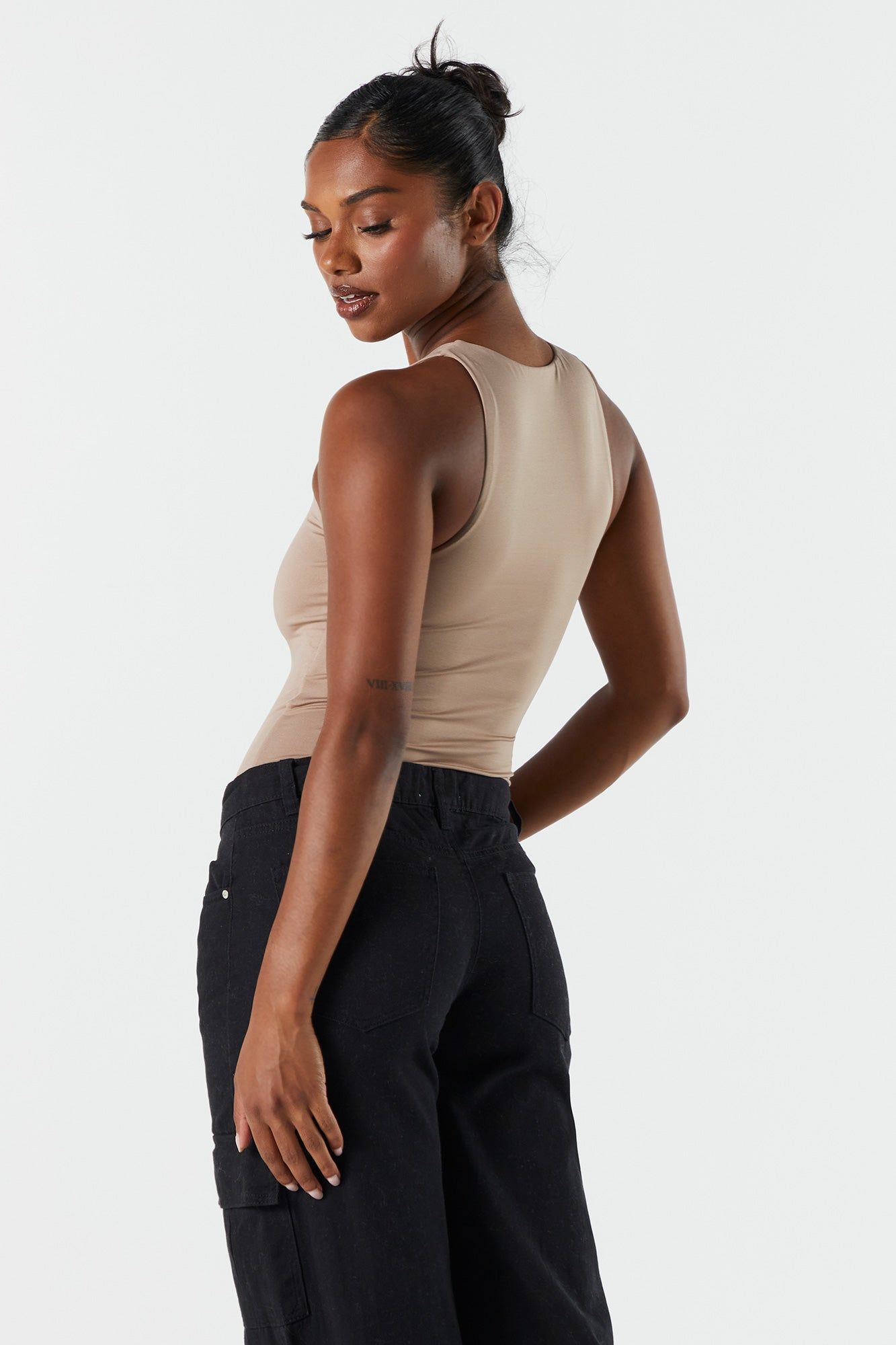 Contour High Neck Sleeveless Bodysuit sold by Charlotte Russe product image thumbnail 23