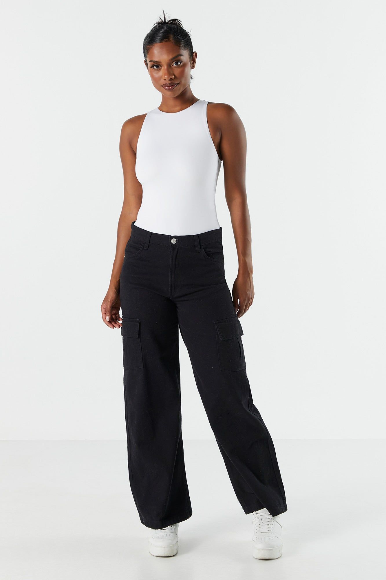 Contour High Neck Sleeveless Bodysuit sold by Charlotte Russe product image thumbnail 6