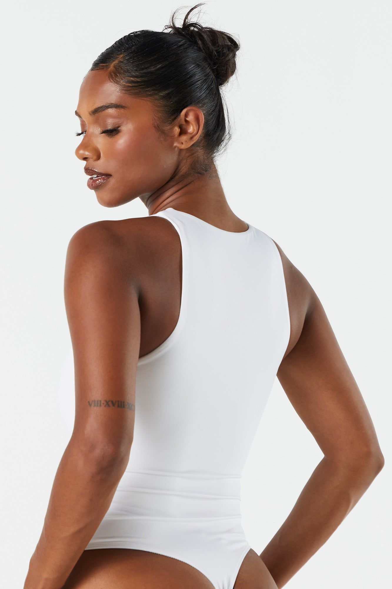 Contour High Neck Sleeveless Bodysuit sold by Charlotte Russe product image thumbnail 5