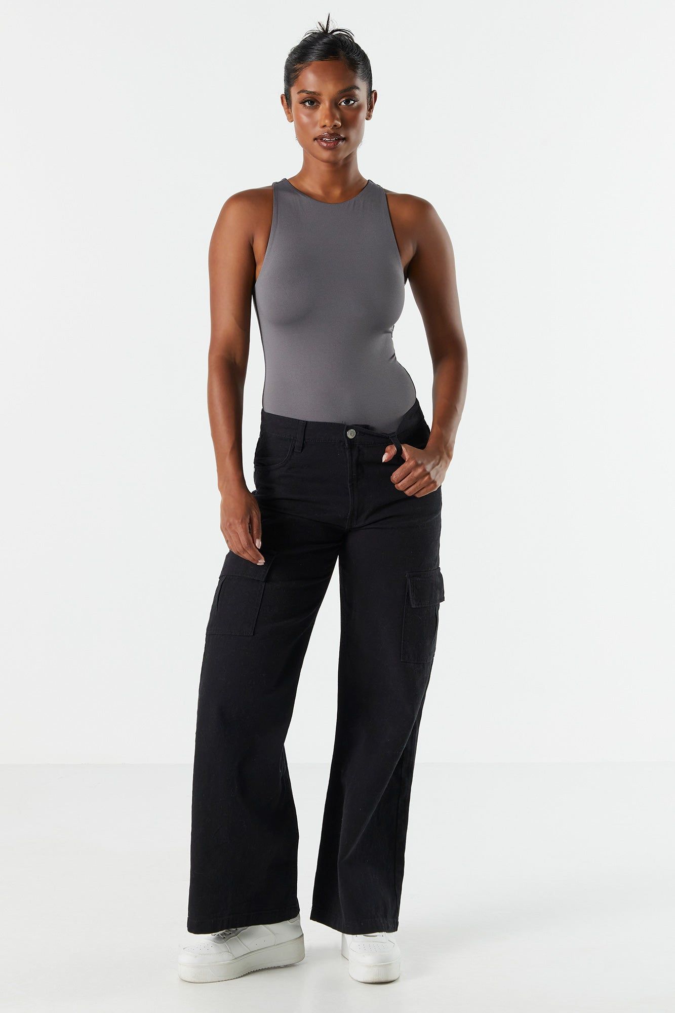 Contour High Neck Sleeveless Bodysuit sold by Charlotte Russe product image thumbnail 16