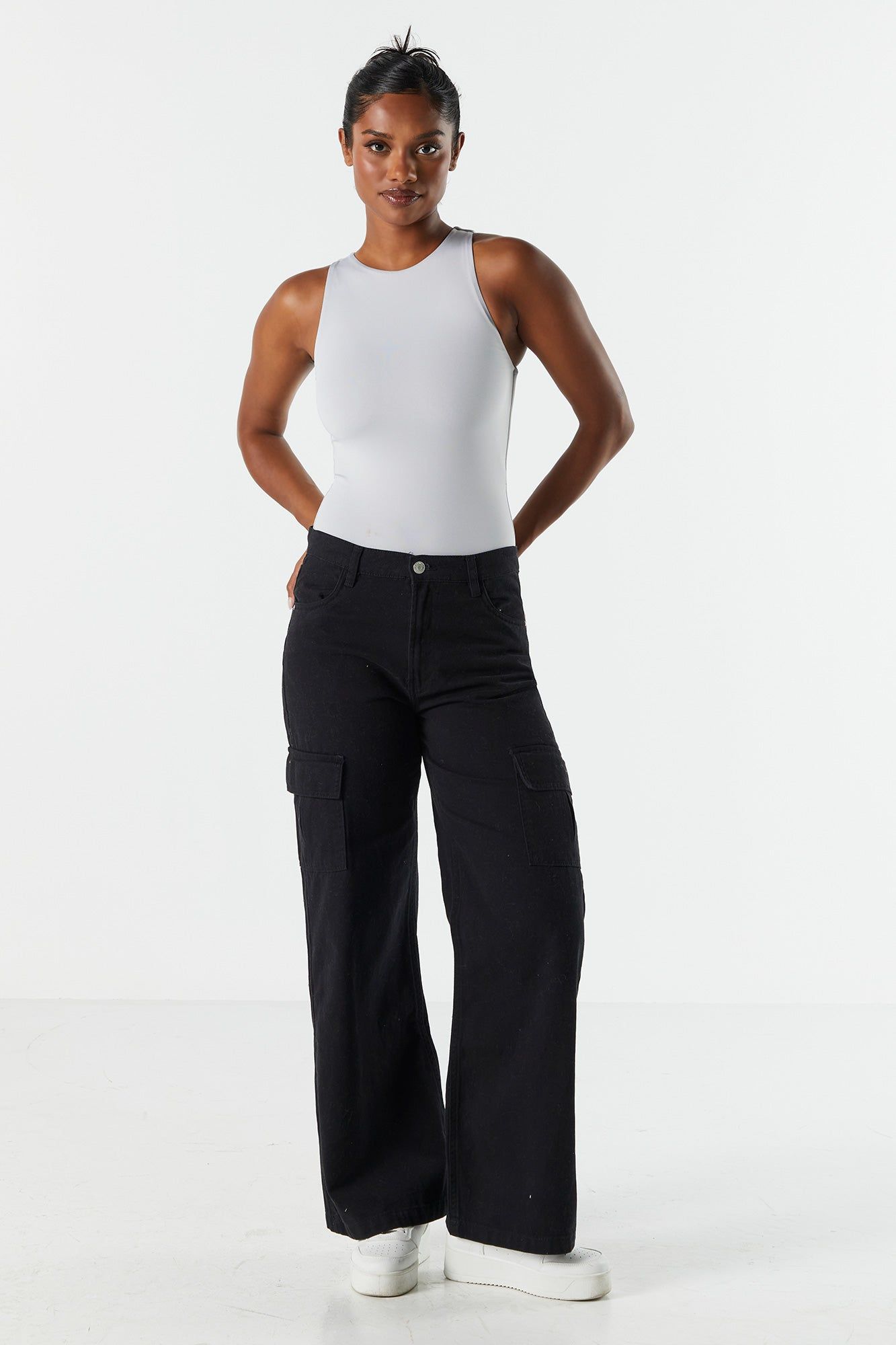 Contour High Neck Sleeveless Bodysuit sold by Charlotte Russe product image thumbnail 21