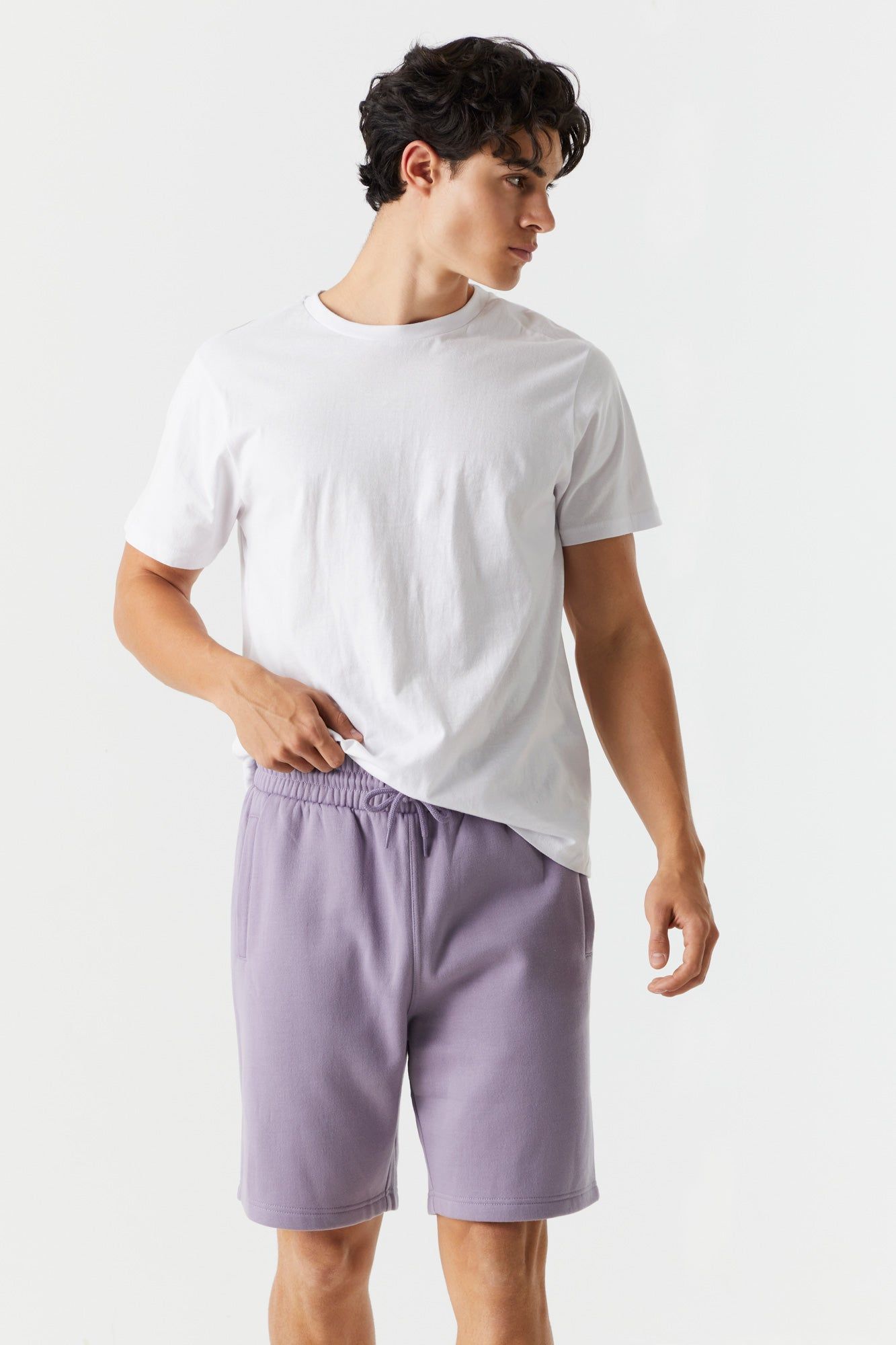 Colored Basic Everyday Fleece Short sold by Charlotte Russe