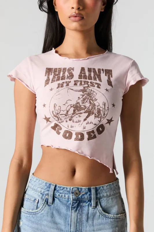 Rodeo Graphic Cropped T-Shirt sold by Charlotte Russe