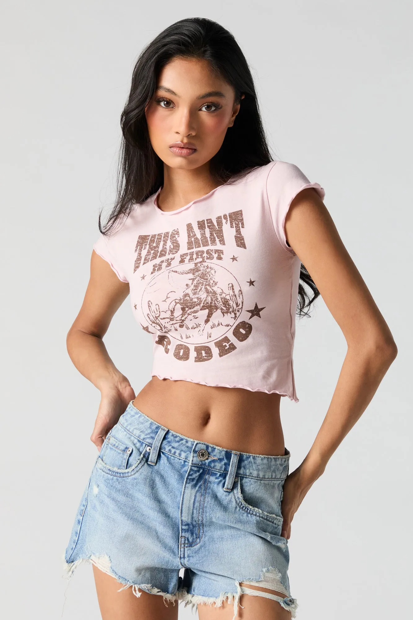 Rodeo Graphic Cropped T-Shirt sold by Charlotte Russe product image thumbnail 2