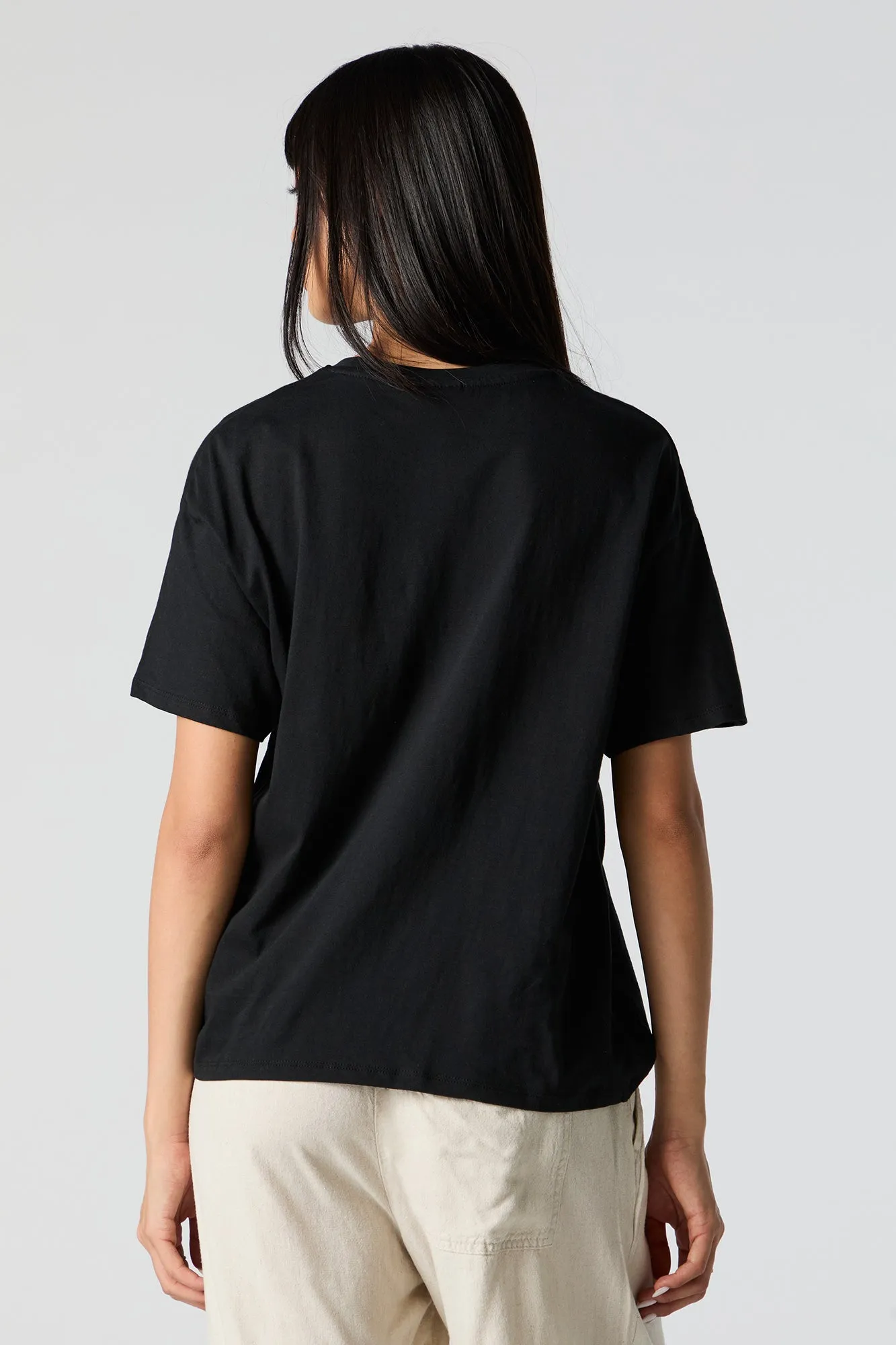 Smile Every Day Graphic Boyfriend T-Shirt sold by Charlotte Russe product image thumbnail 3