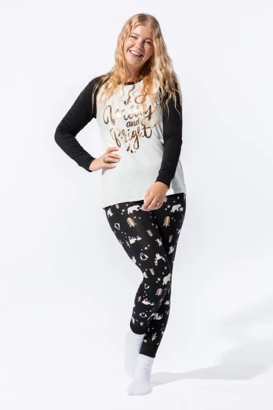 Matching the Family Holiday Tinsel Town 2 Piece Pajama Set sold by Charlotte Russe