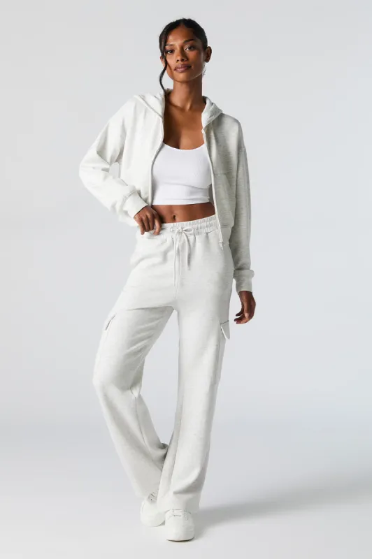 Active Fleece Wide Leg Cargo Pant sold by Charlotte Russe