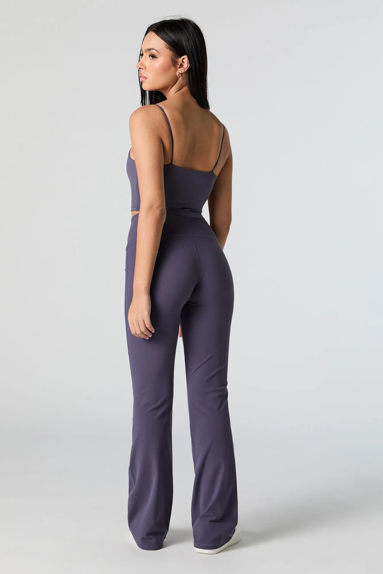 Active High Rise Flare Pant sold by Charlotte Russe product image thumbnail 3