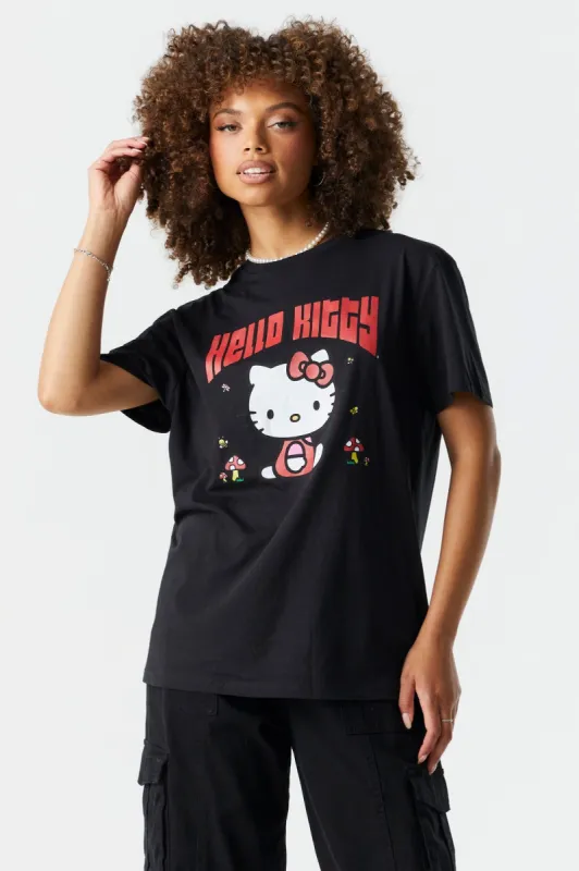 Hello Kitty Graphic Boyfriend T-Shirt sold by Charlotte Russe