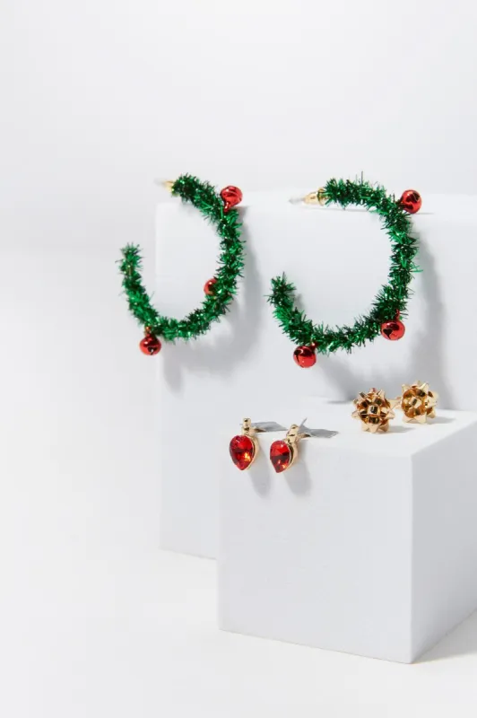 Wreath Hoop Earring Set (3 Pack) sold by Charlotte Russe
