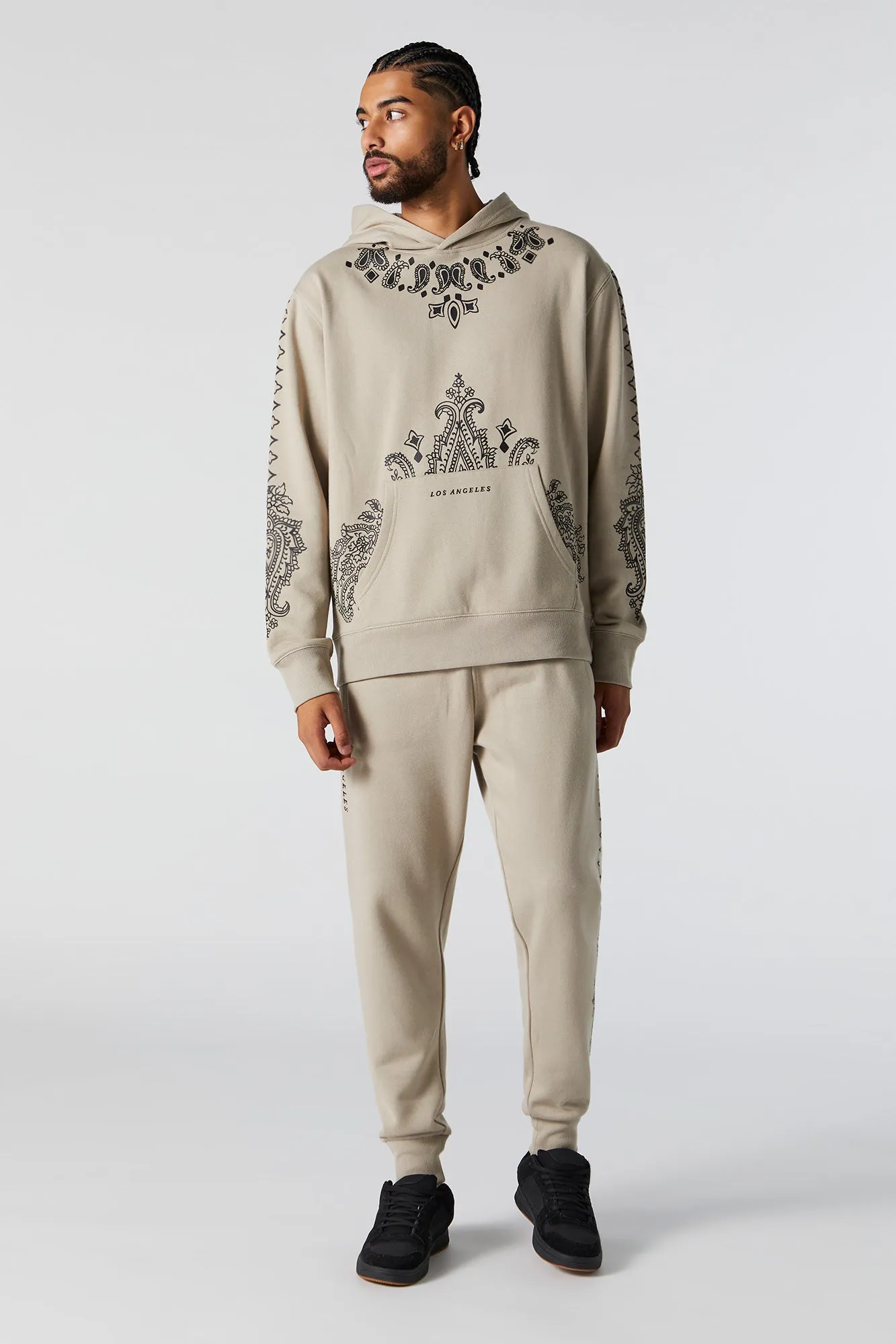 Graphic Fleece Jogger sold by Charlotte Russe product image thumbnail 2