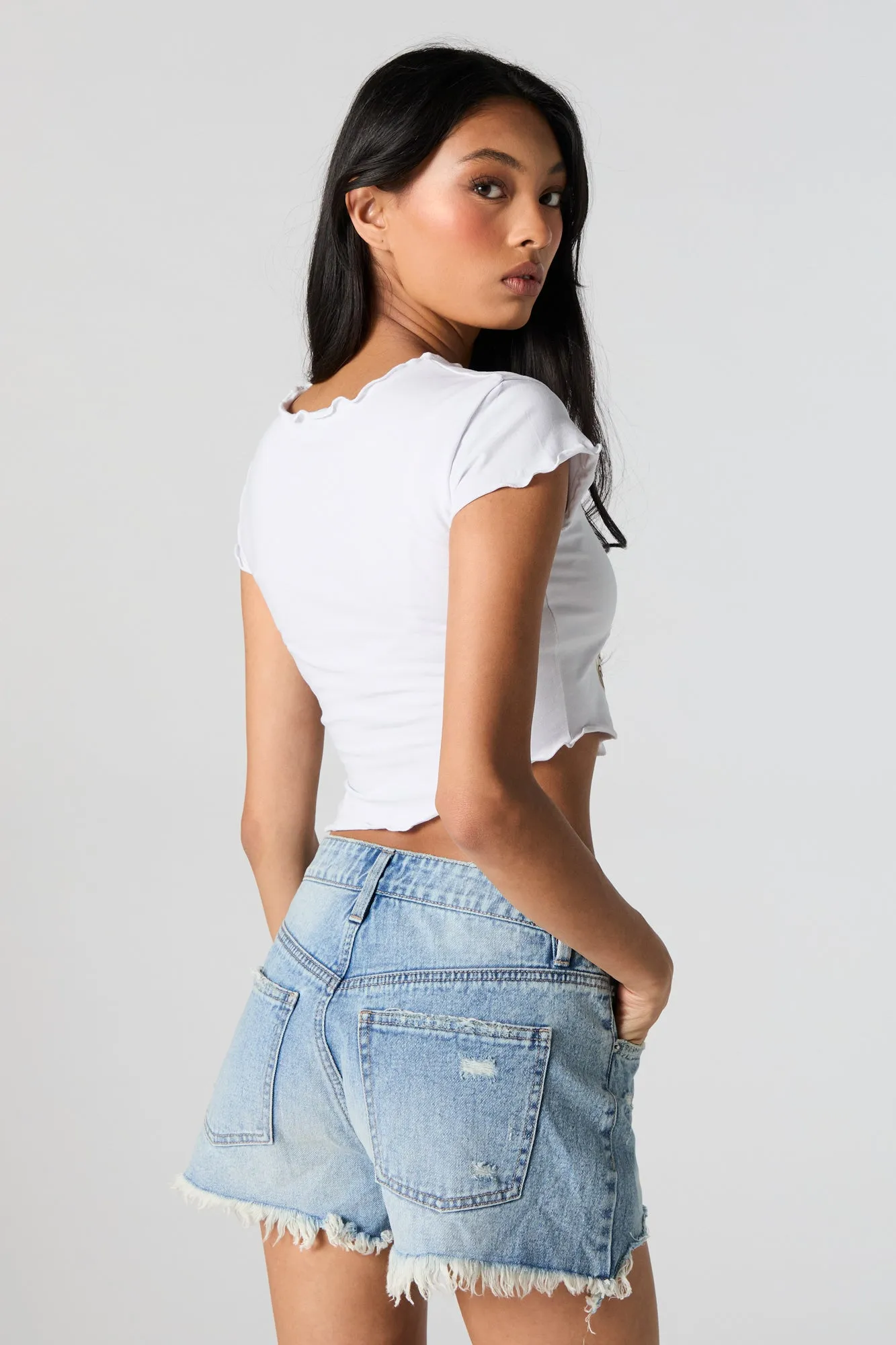 Nashville Graphic Cropped T-Shirt sold by Charlotte Russe product image thumbnail 4