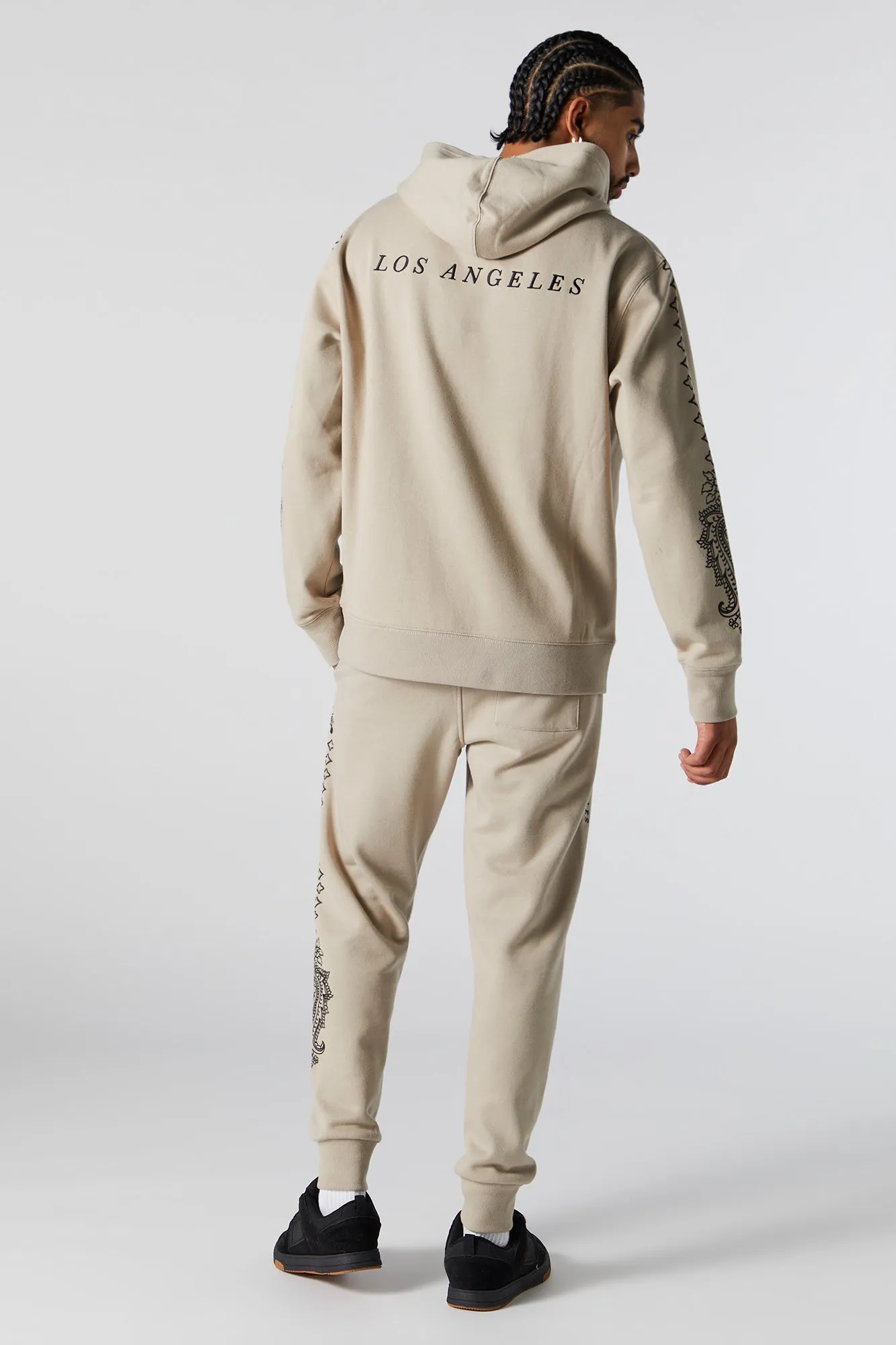 Graphic Fleece Jogger sold by Charlotte Russe product image thumbnail 3